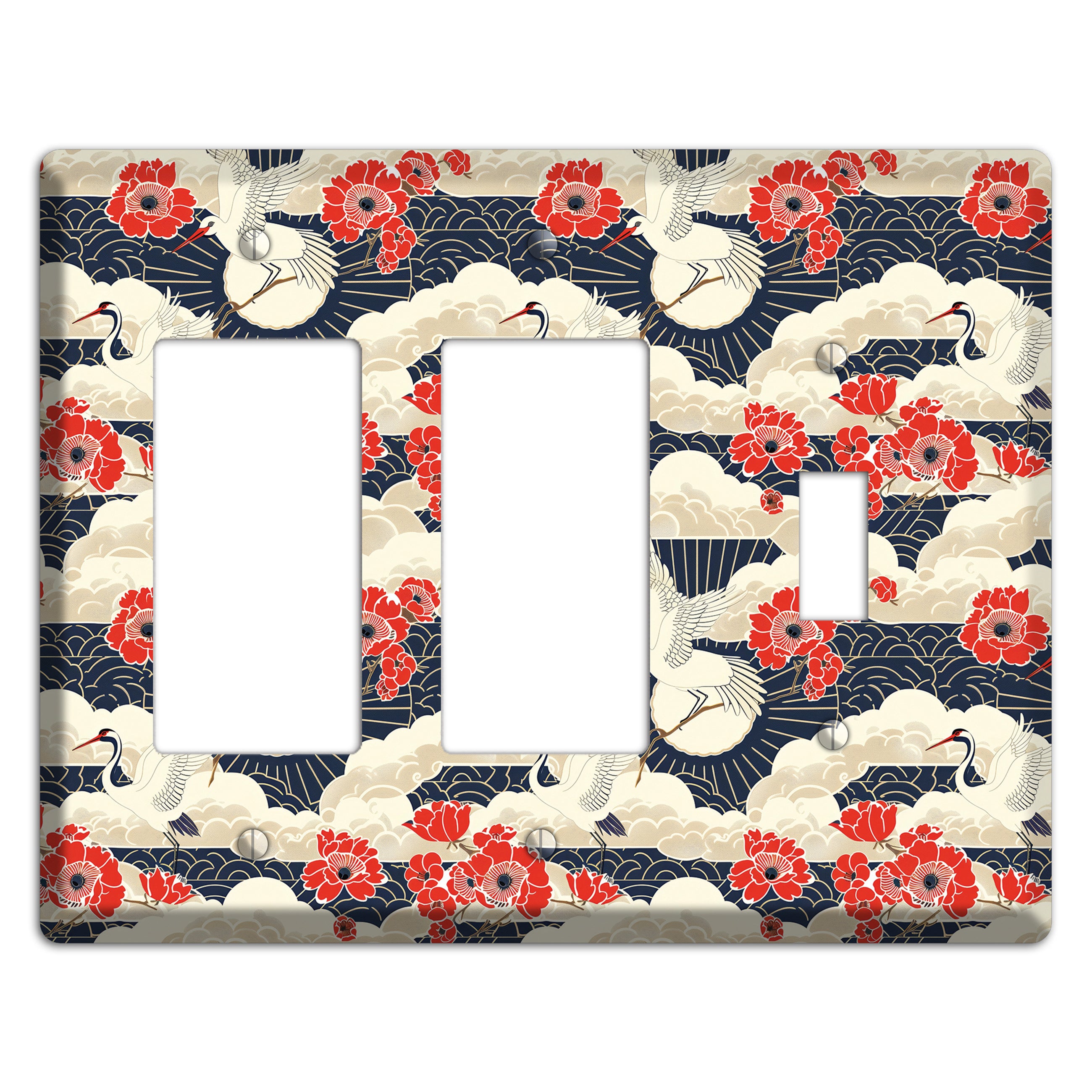 Crimson Peony Ascent 2 Rocker / Toggle Wallplate