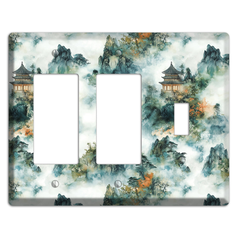 Pavilions in the Mist 2 Rocker / Toggle Wallplate