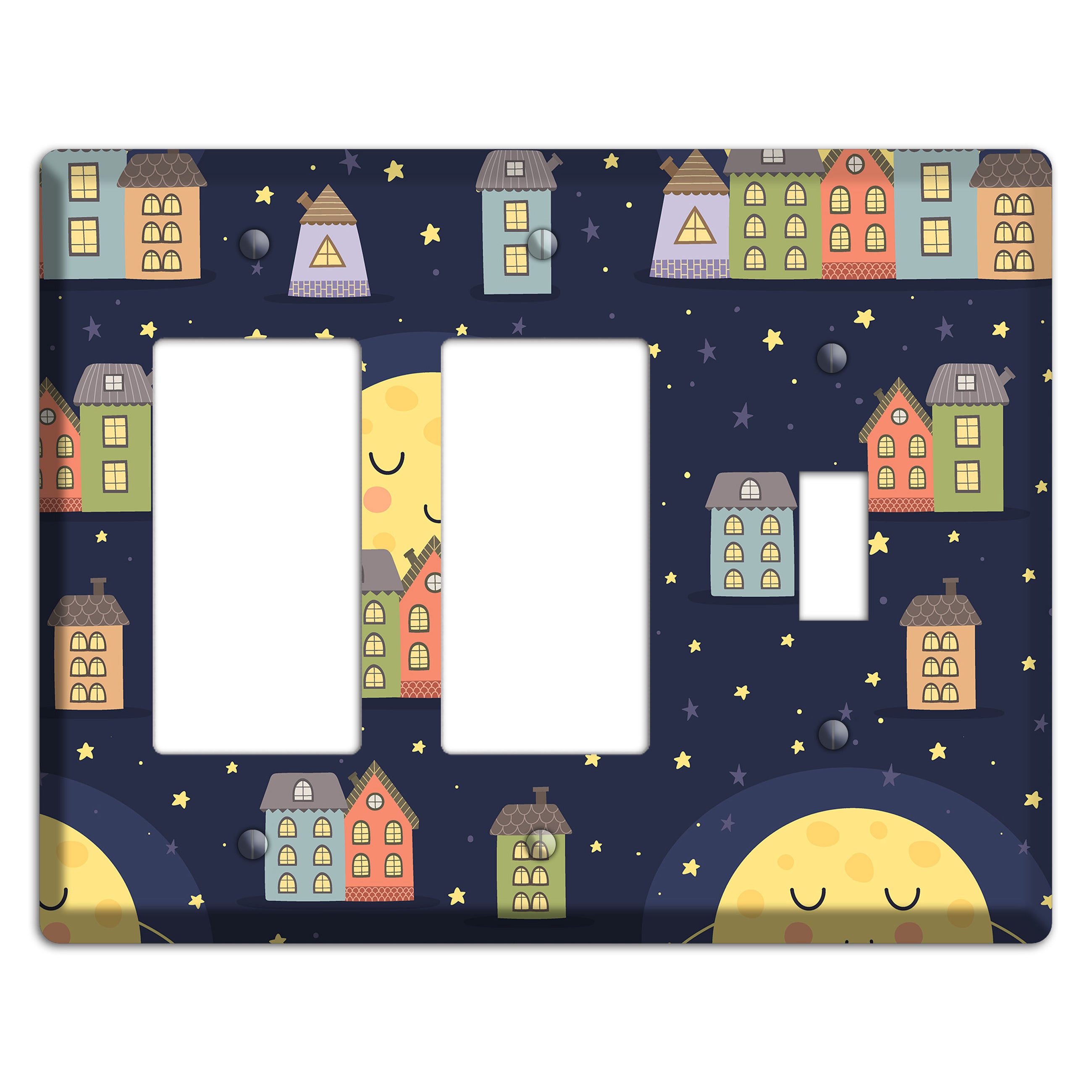 Sleepy Town 2 Rocker / Toggle Wallplate
