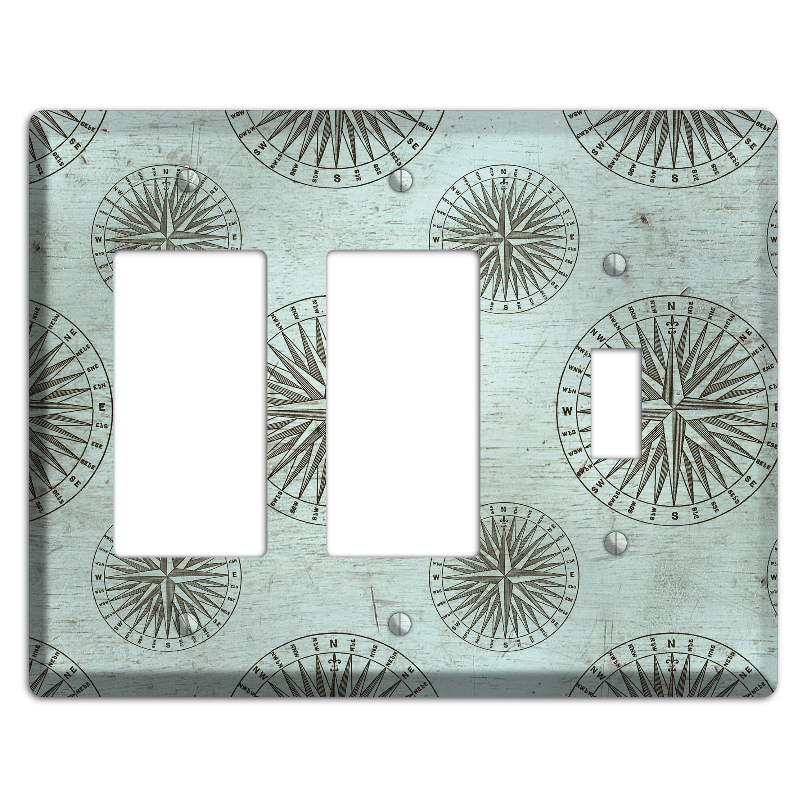 Compass & Current 2 Rocker / Toggle Wallplate