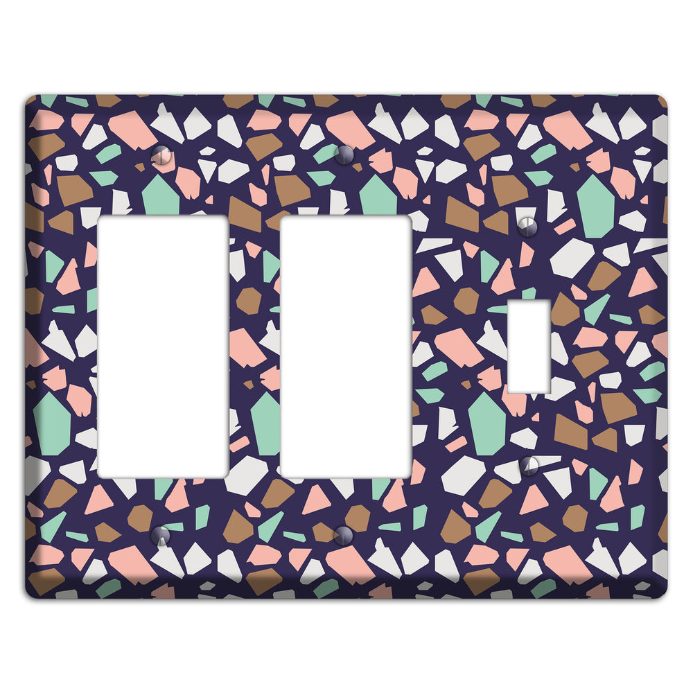 Midnight Mosaic 2 Rocker / Toggle Wallplate