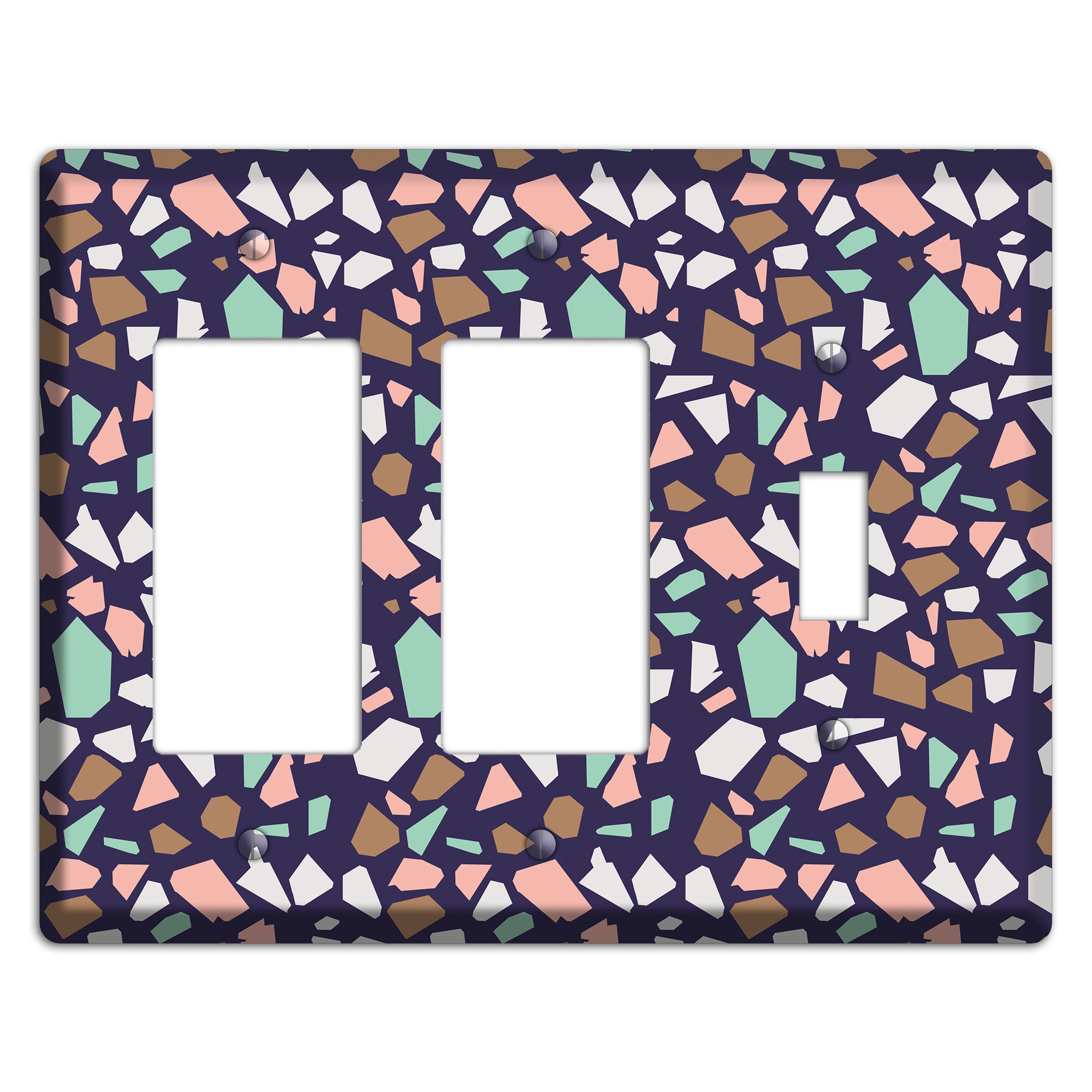 Midnight Mosaic 2 Rocker / Toggle Wallplate