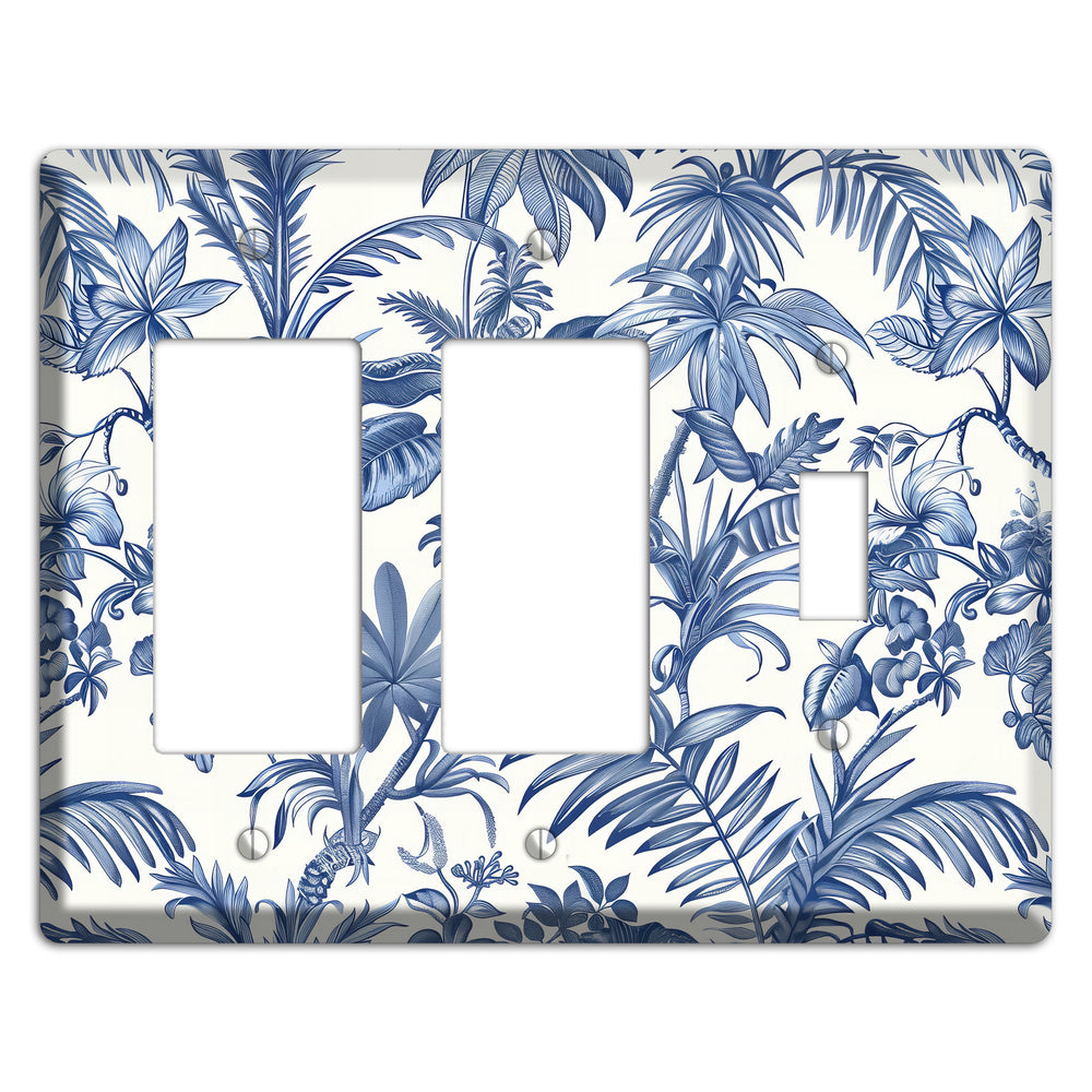 Tropic Indigo Reverie 2 Rocker / Toggle Wallplate