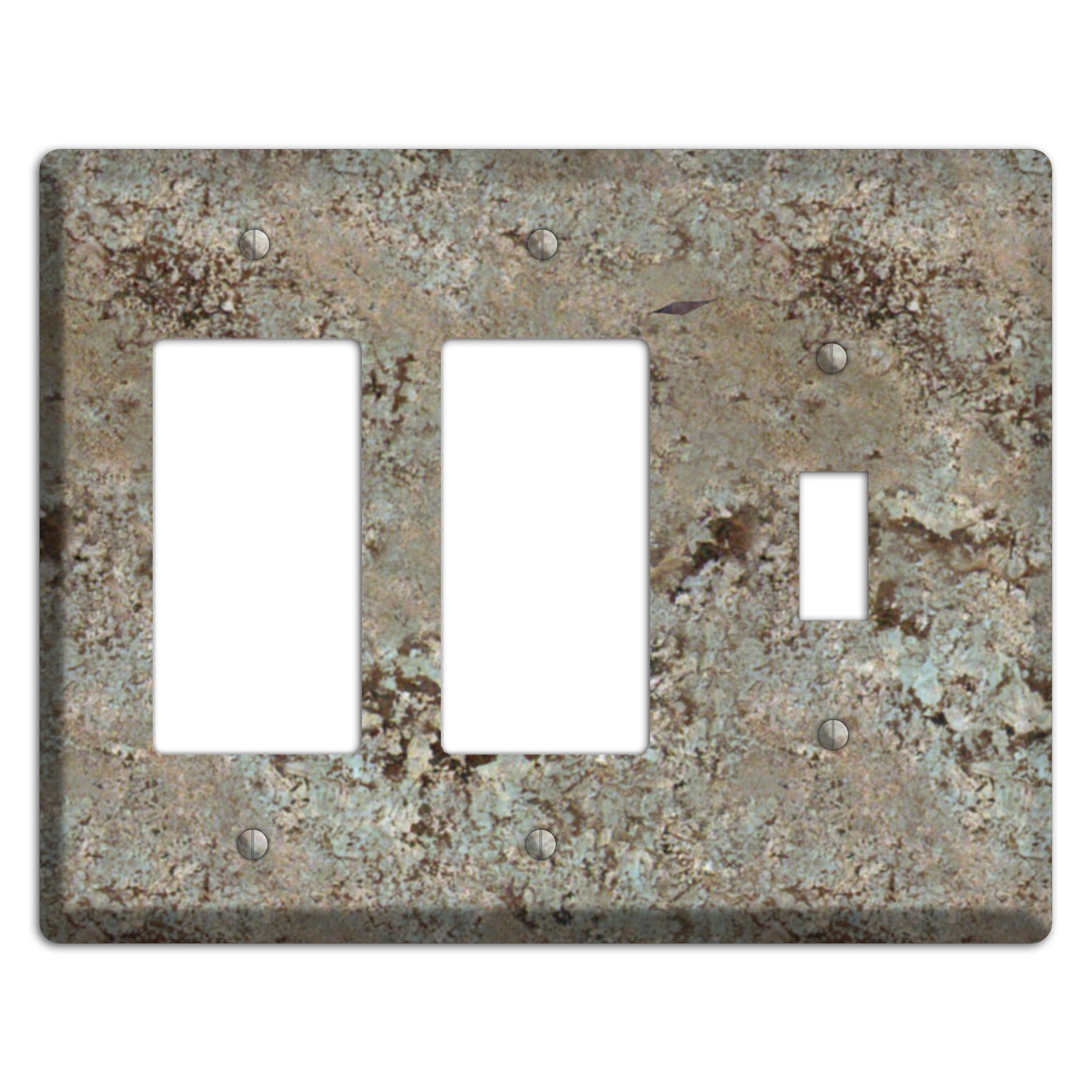 Delicatus White Granite 2 Rocker / Toggle Wallplate