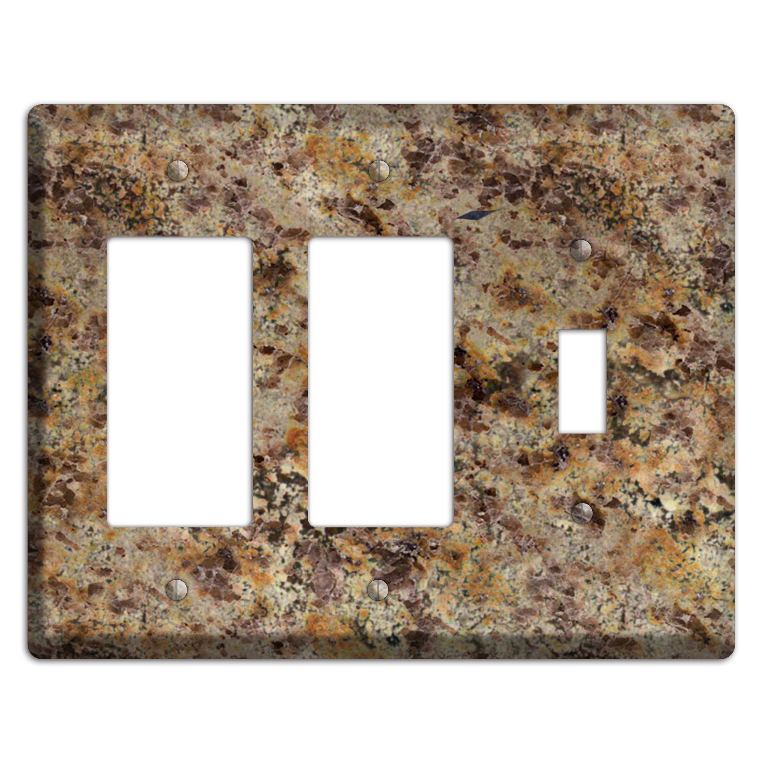 Golden Crystal Granite 2 Rocker / Toggle Wallplate