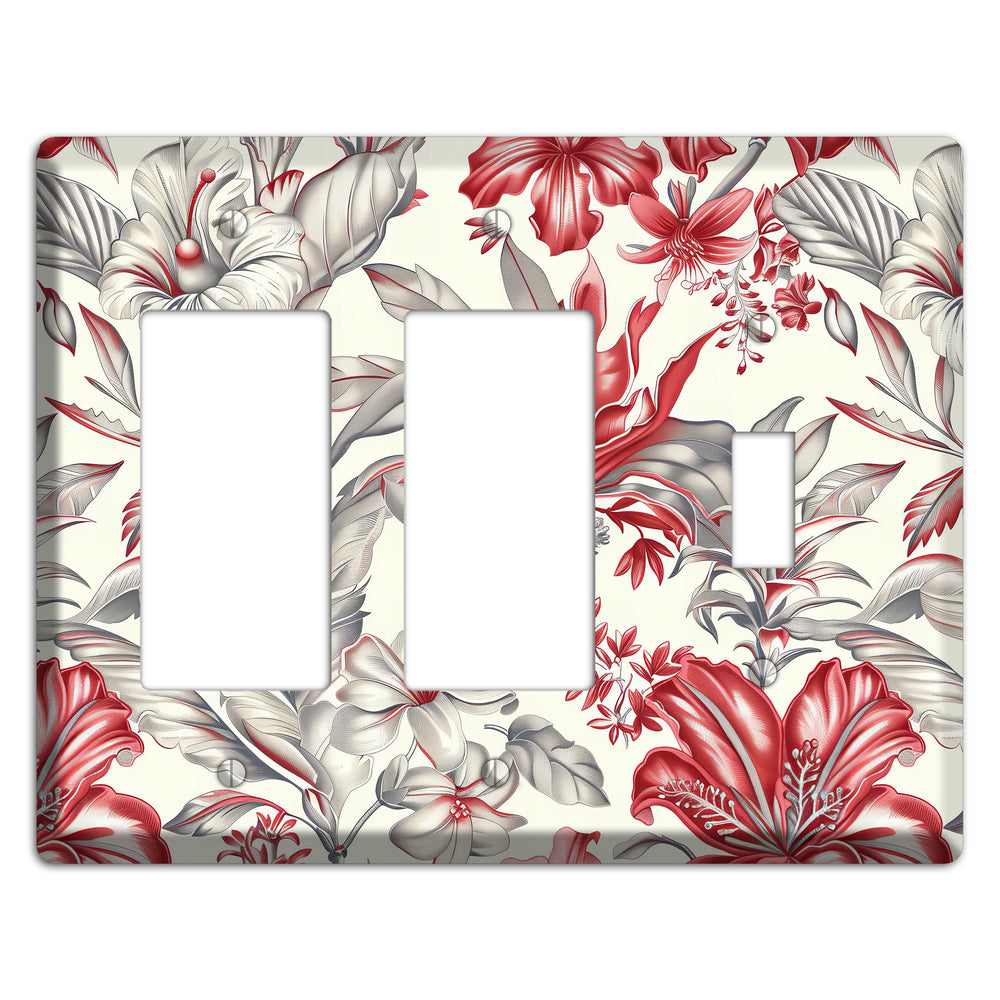 Crimson Botanica 2 Rocker / Toggle Wallplate