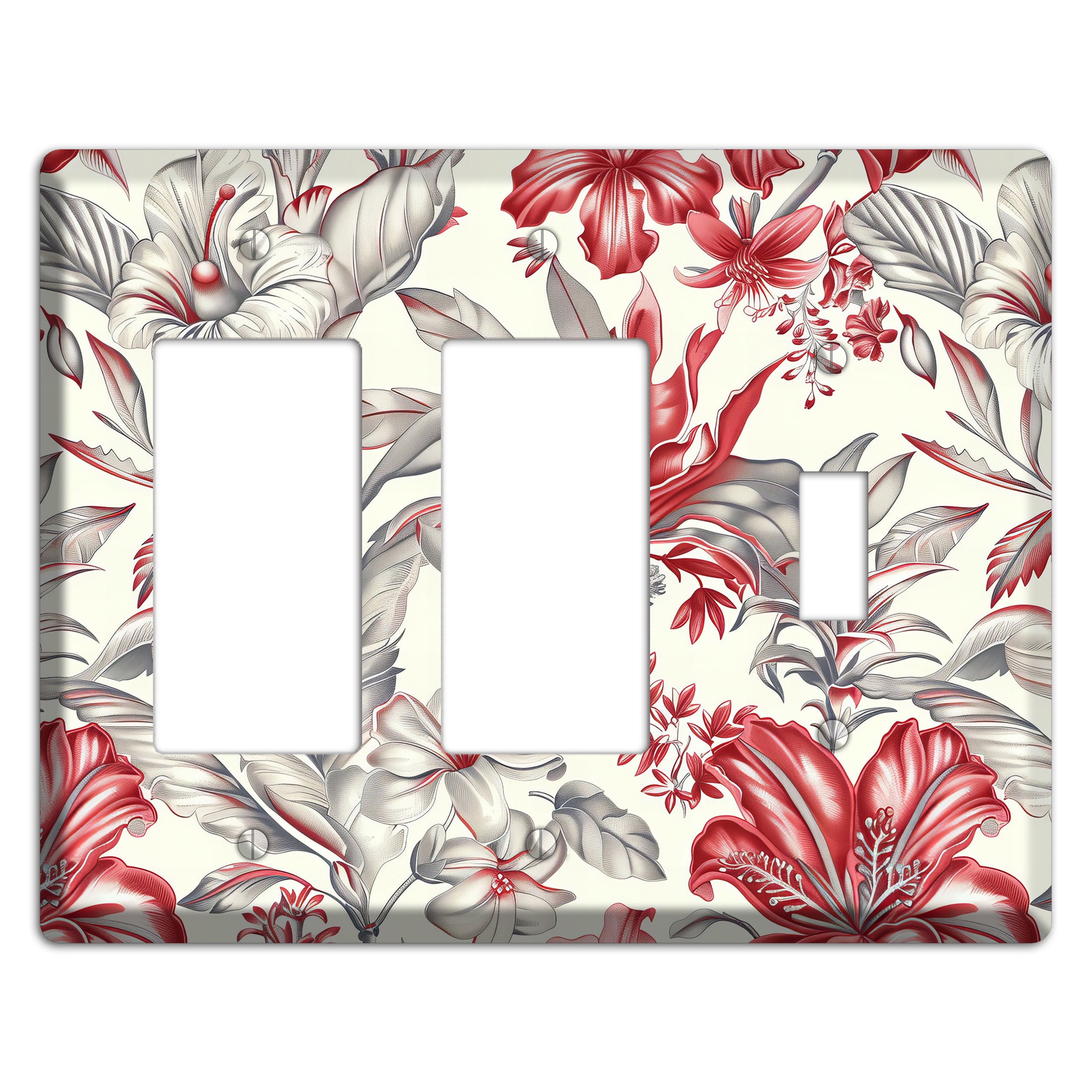 Crimson Botanica 2 Rocker / Toggle Wallplate