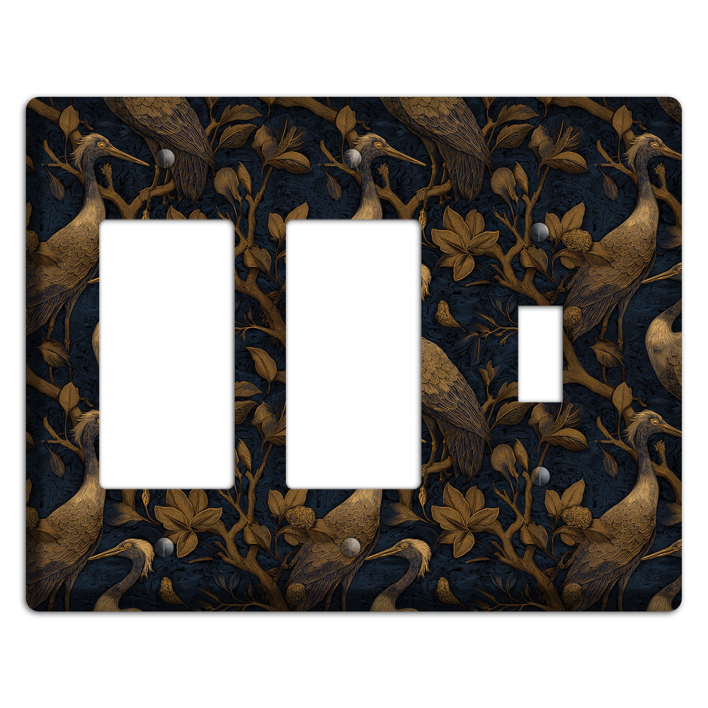Gilded Heron Dusk 2 Rocker / Toggle Wallplate