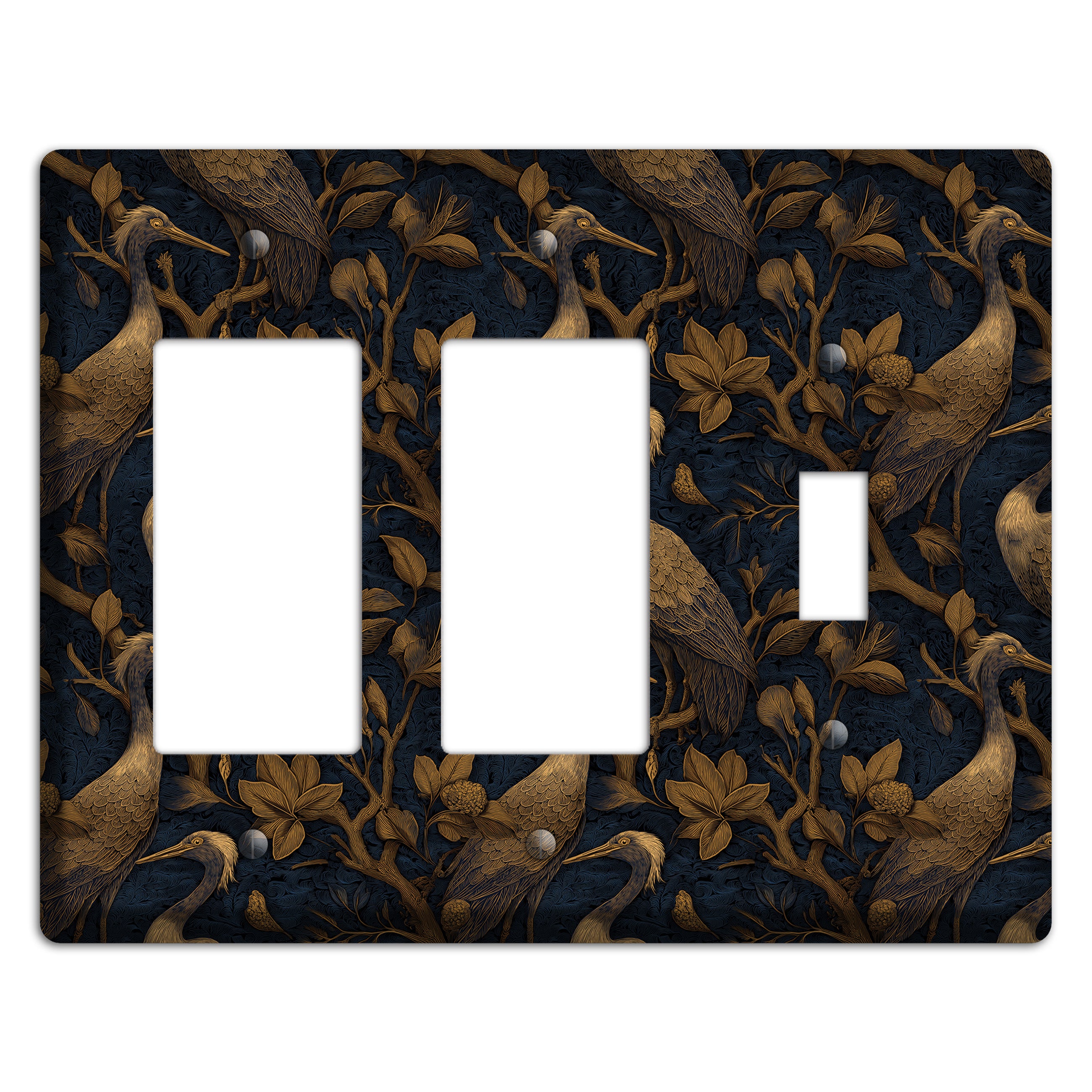 Gilded Heron Dusk 2 Rocker / Toggle Wallplate
