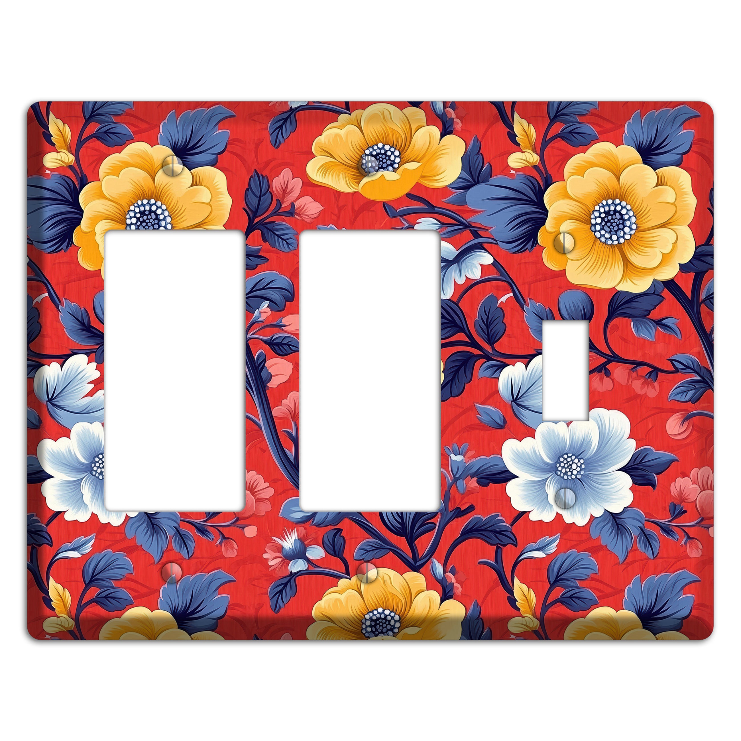 Scarlet Garden Reverie 2 Rocker / Toggle Wallplate