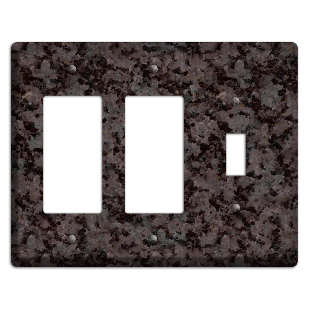 Coffee Brown Granite 2 Rocker / Toggle Wallplate