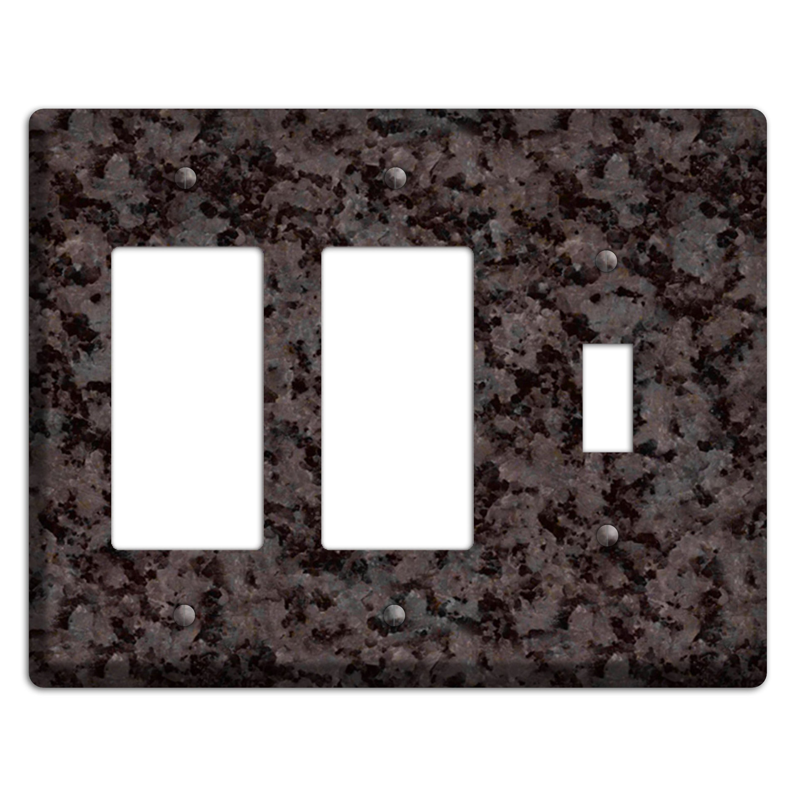 Coffee Brown Granite 2 Rocker / Toggle Wallplate