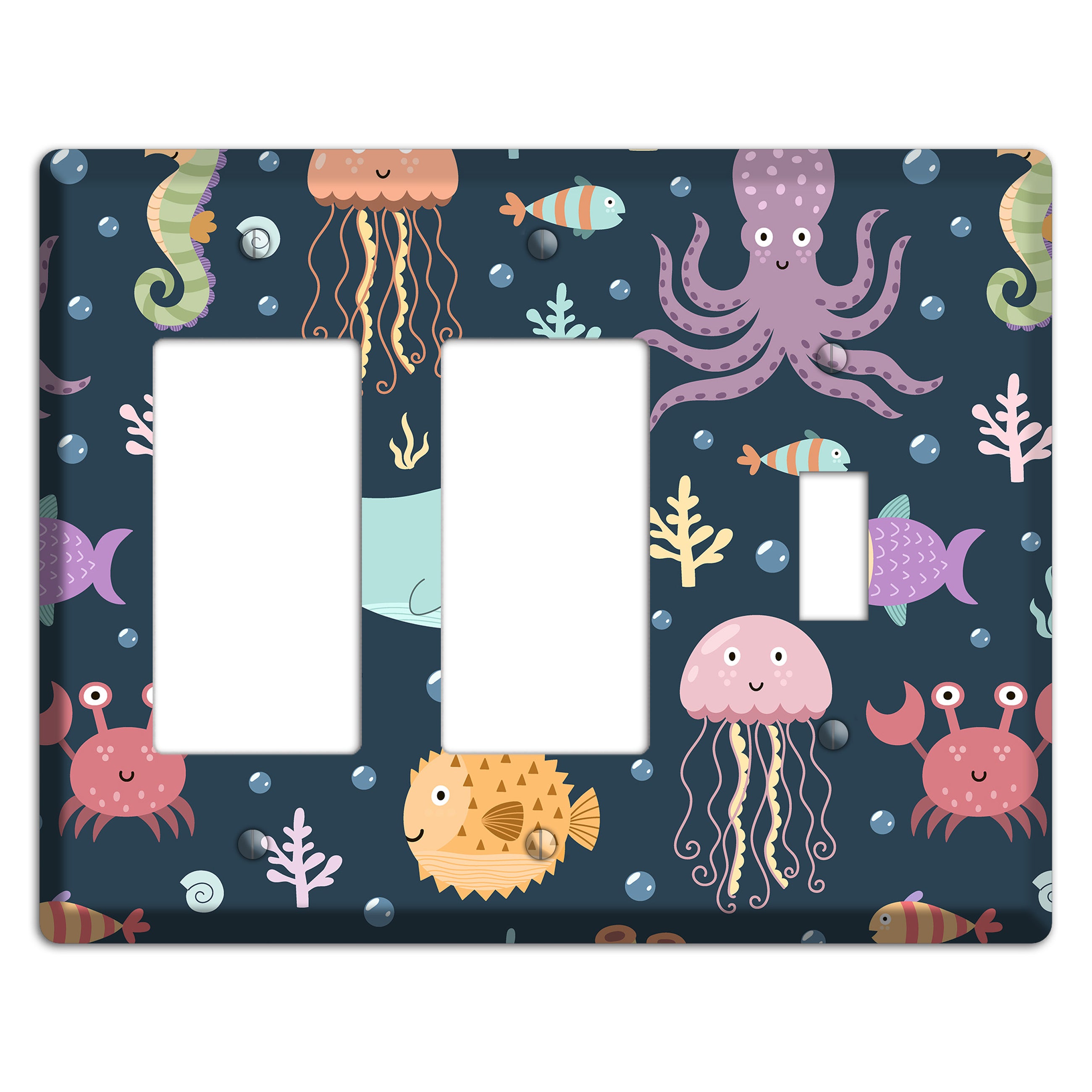Deep Sea Cuties 2 Rocker / Toggle Wallplate