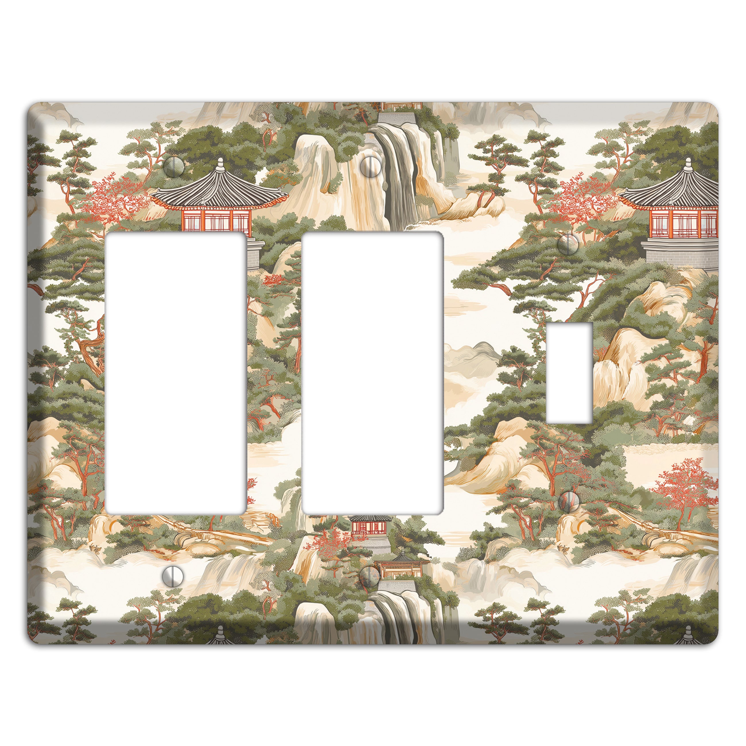 Mountain Pavilion Mist 2 Rocker / Toggle Wallplate