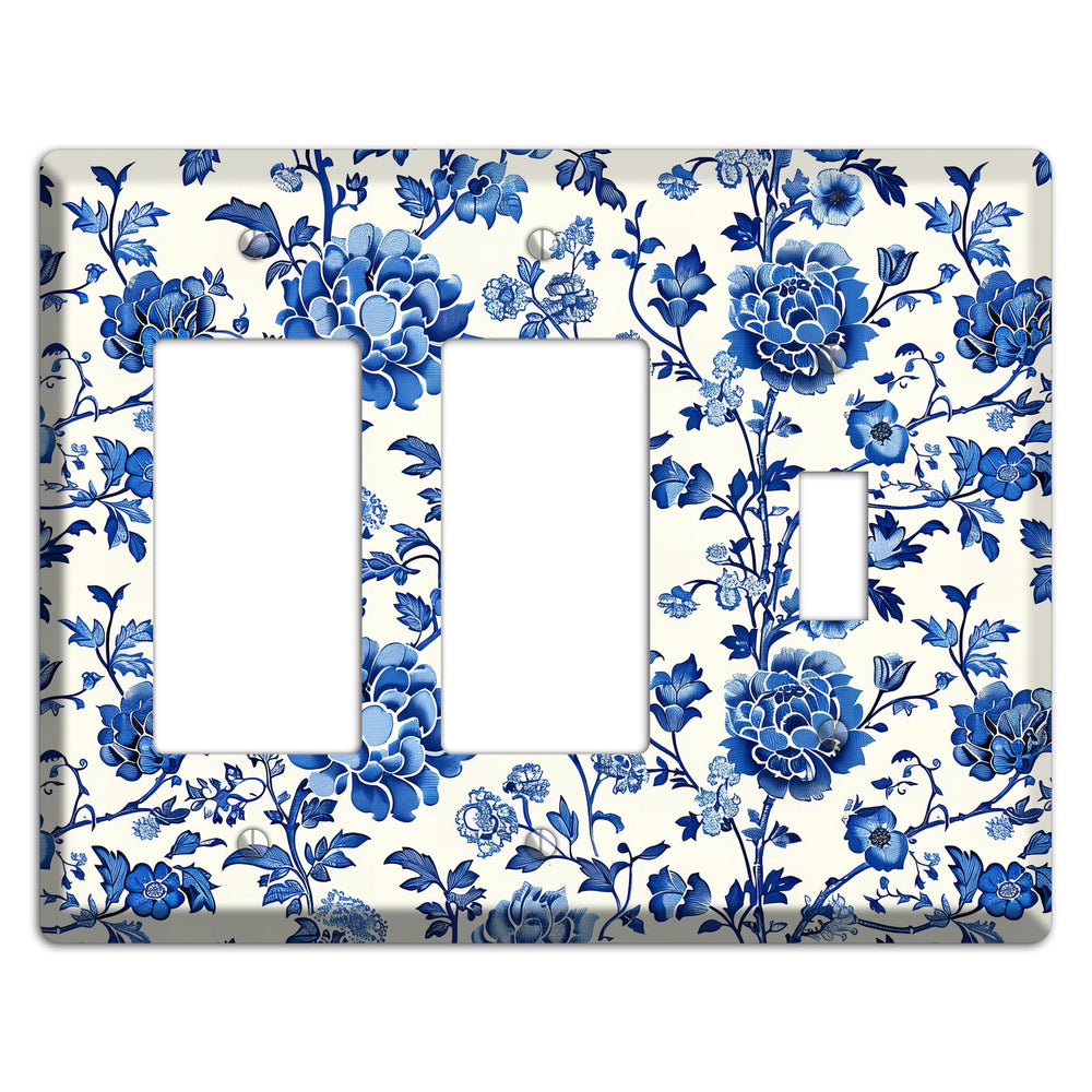 Porcelain Garden Reverie 2 Rocker / Toggle Wallplate