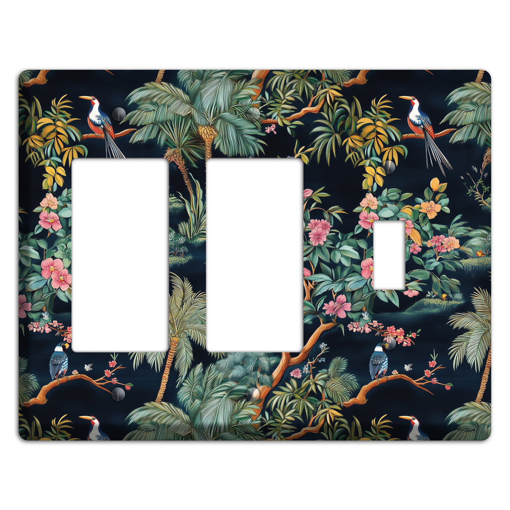 Jungle Nocturne 2 Rocker / Toggle Wallplate