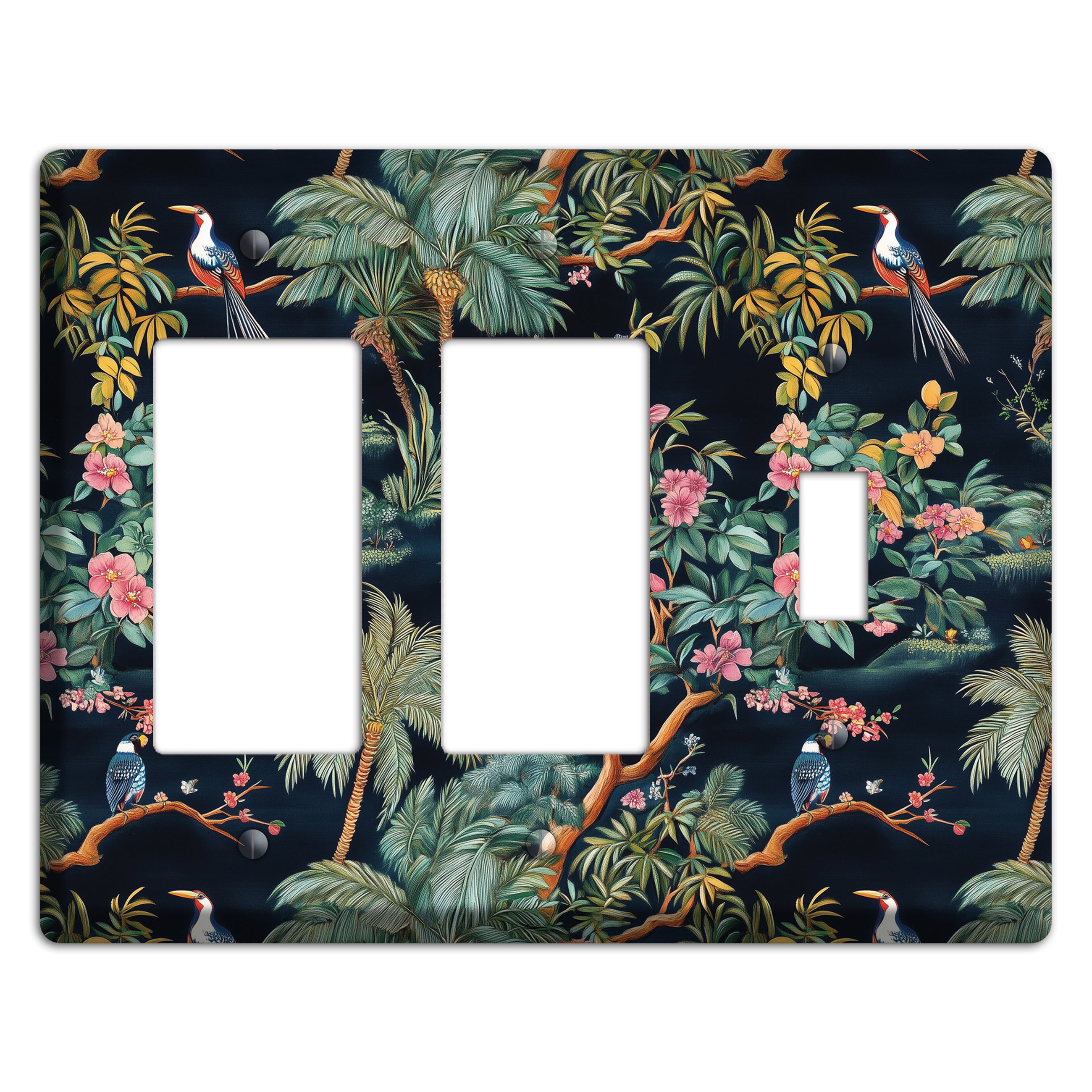 Jungle Nocturne 2 Rocker / Toggle Wallplate