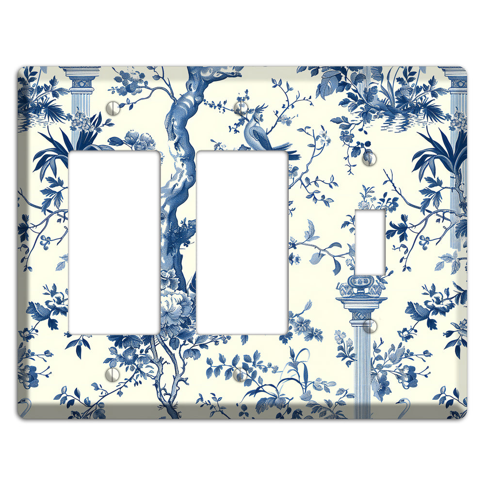 Pagoda & Plume 2 Rocker / Toggle Wallplate