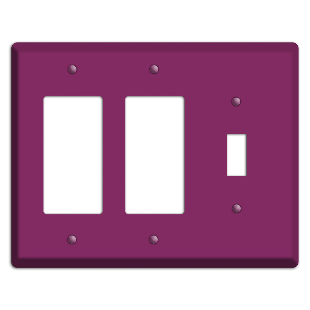Baxter Plum Wine 2 Rocker / Toggle Wallplate