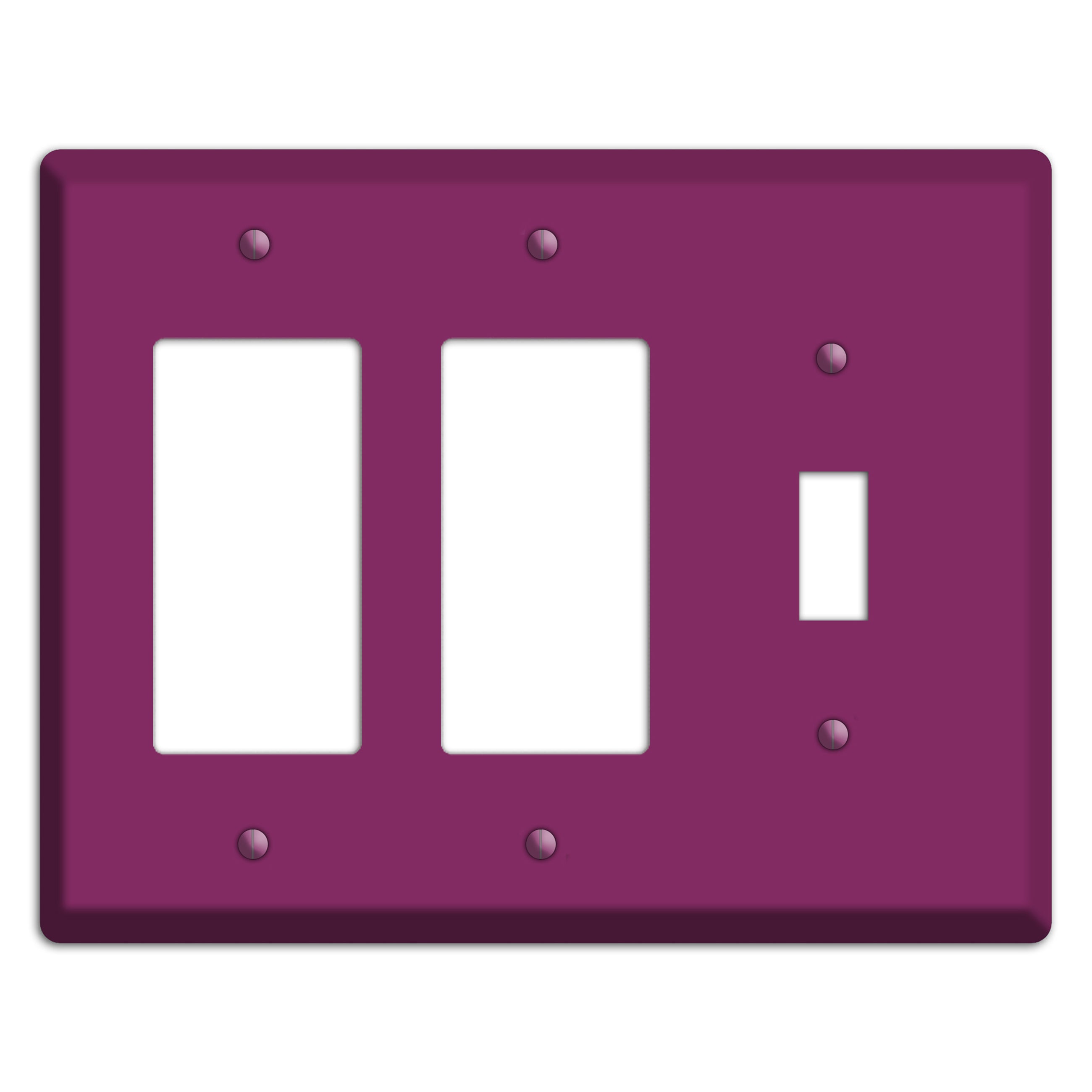 Baxter Plum Wine 2 Rocker / Toggle Wallplate