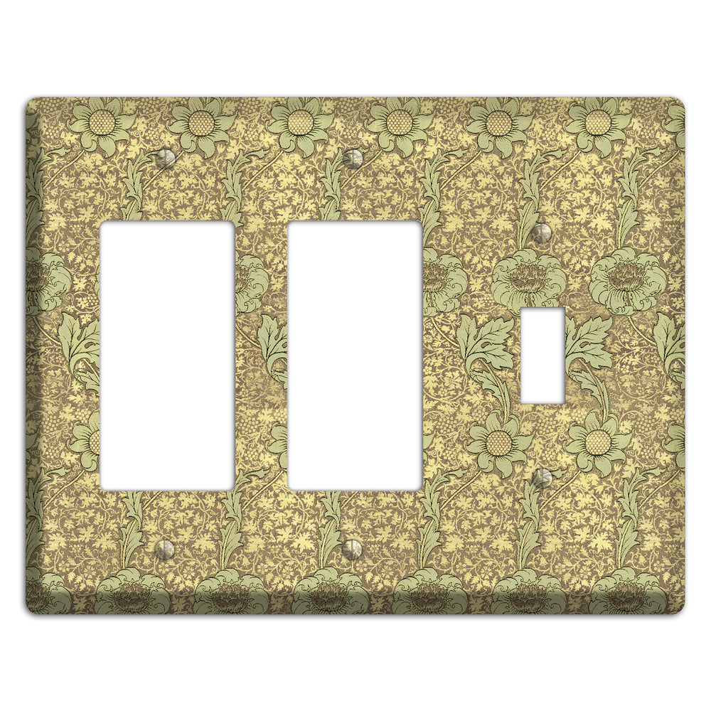 Wildflower Scroll 2 Rocker / Toggle Wallplate