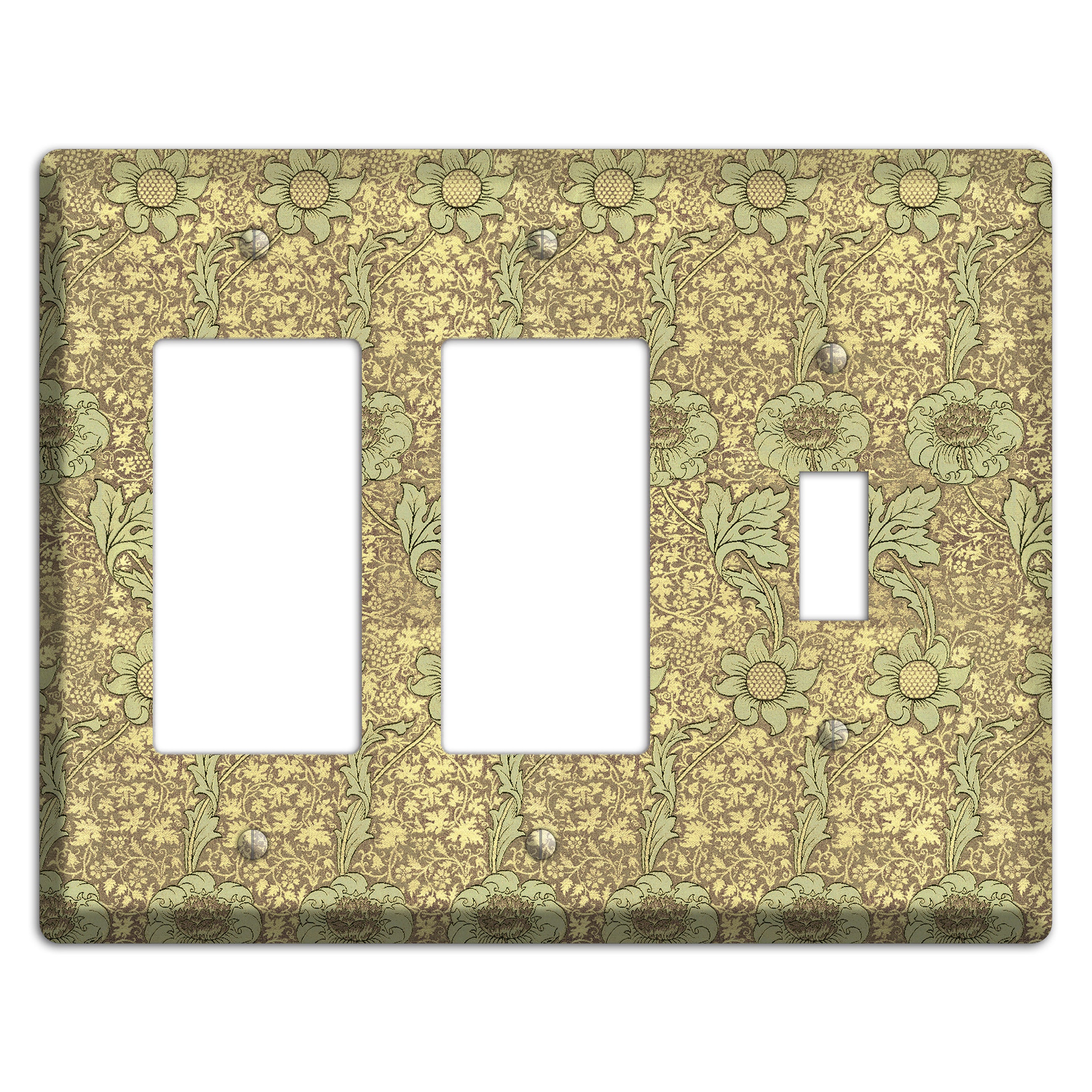 Wildflower Scroll 2 Rocker / Toggle Wallplate