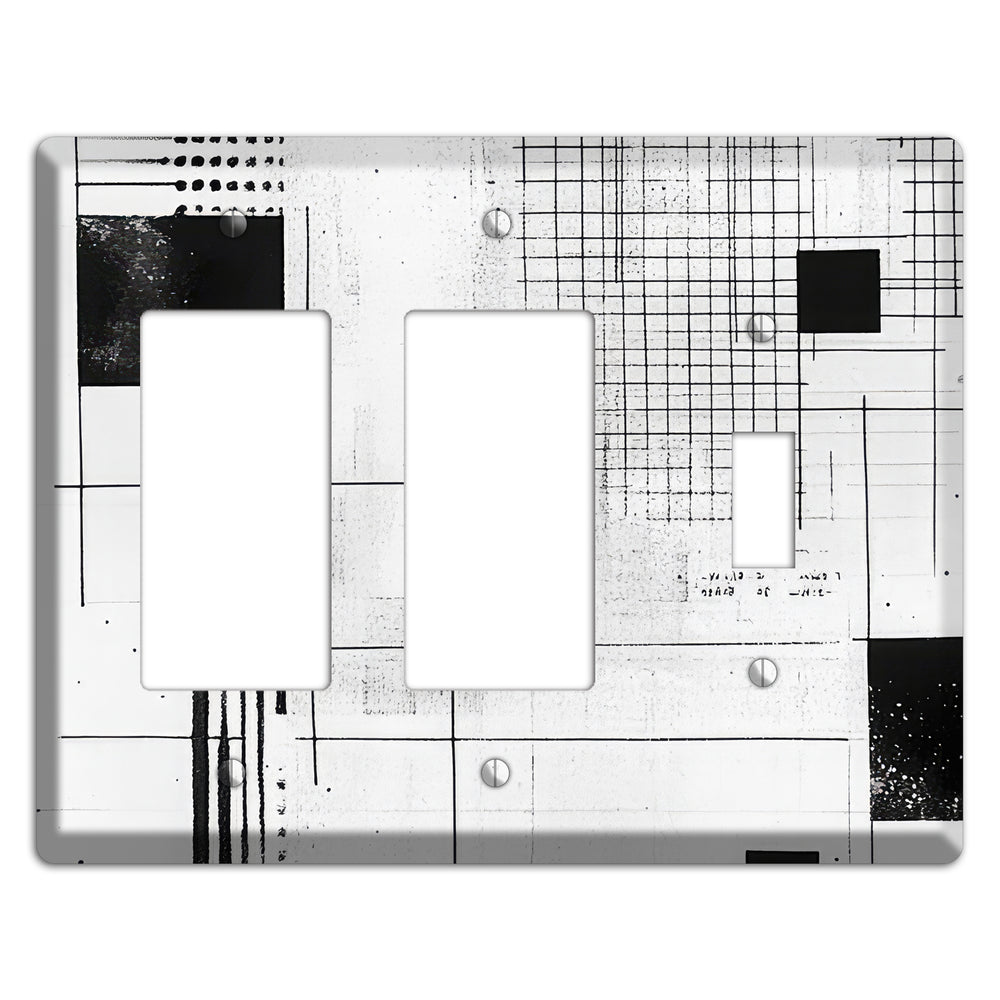 Drafting Table Ghost 2 Rocker / Toggle Wallplate