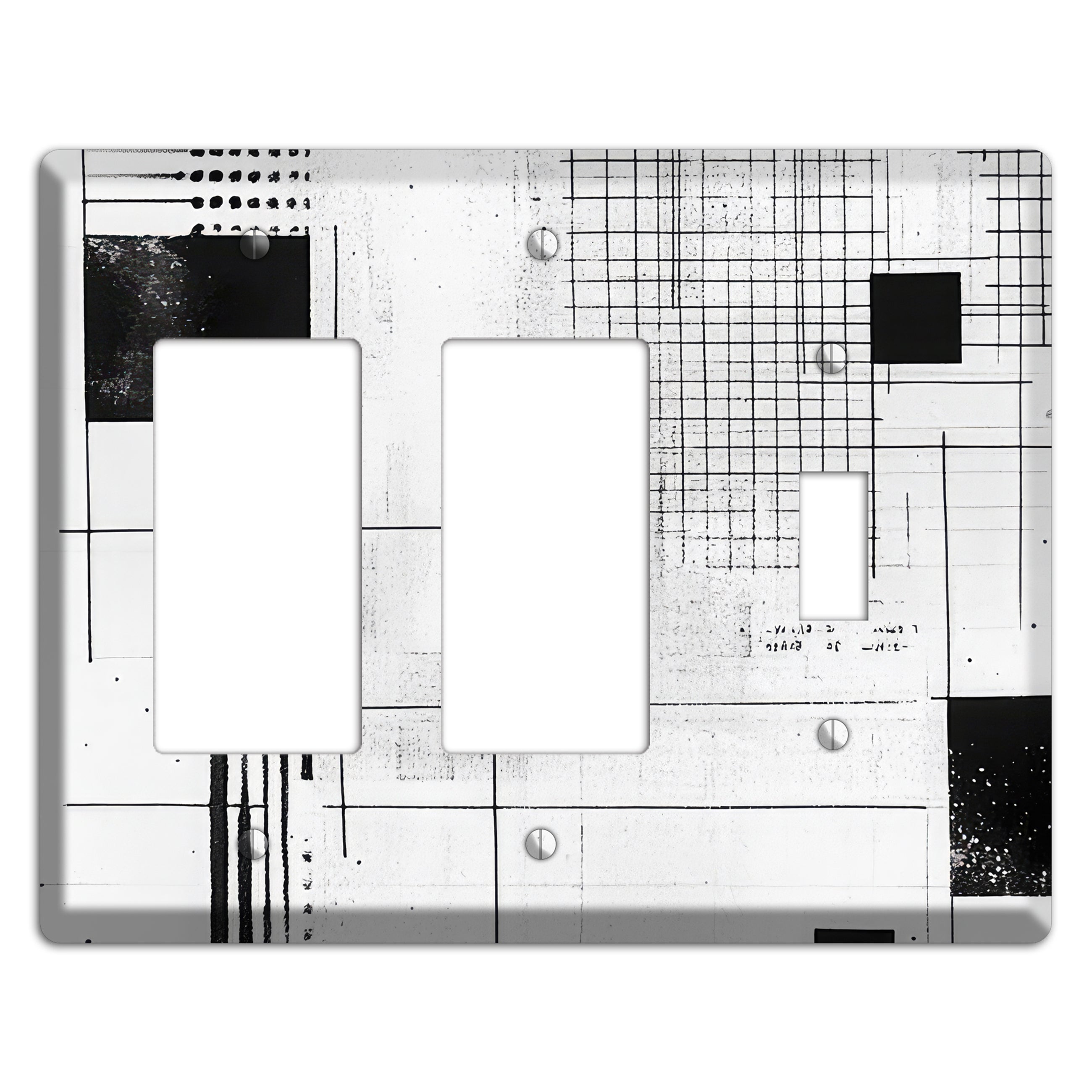 Drafting Table Ghost 2 Rocker / Toggle Wallplate