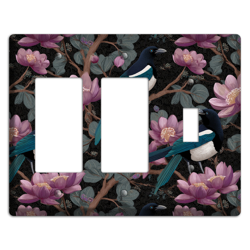 Magpie Moon Garden 2 Rocker / Toggle Wallplate