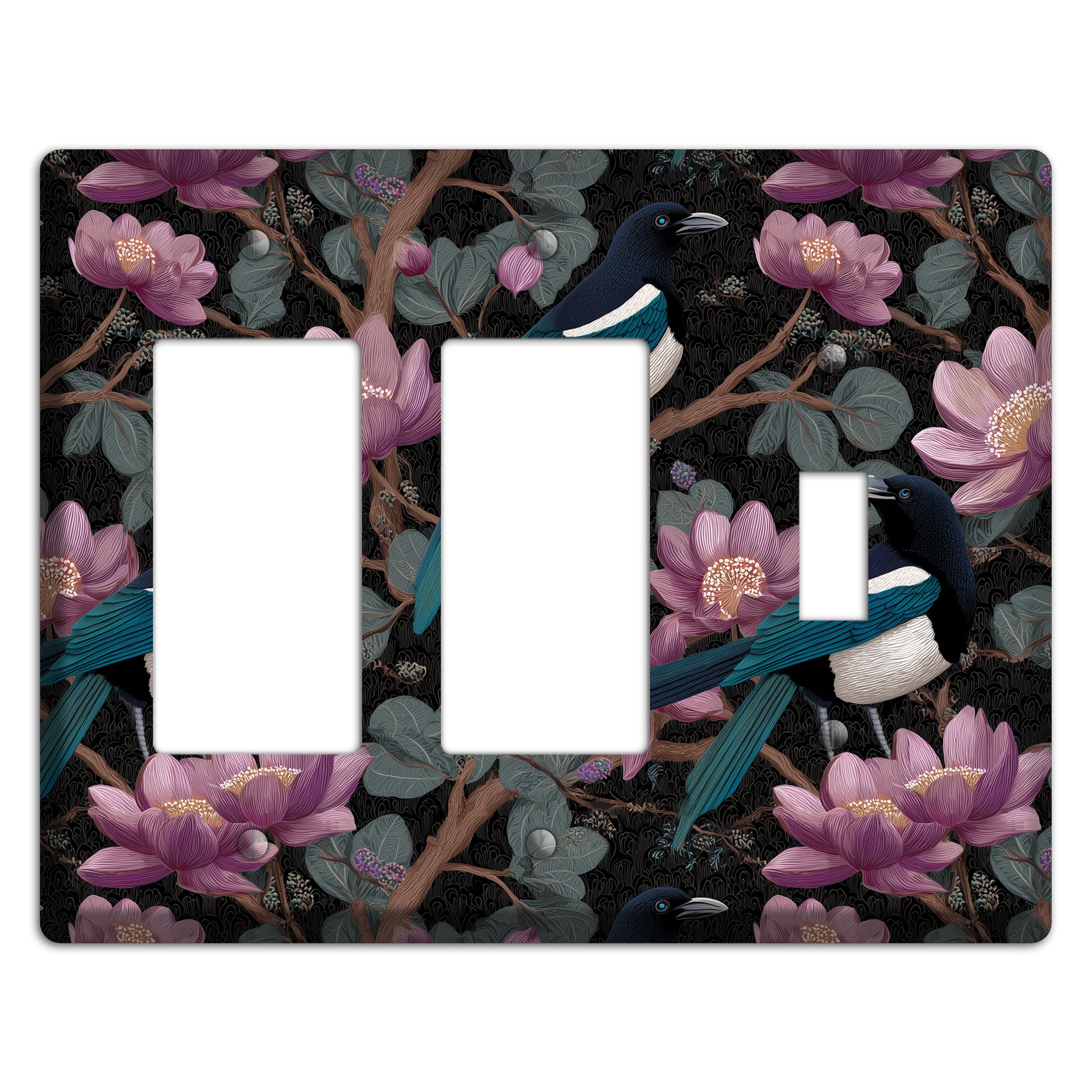 Magpie Moon Garden 2 Rocker / Toggle Wallplate