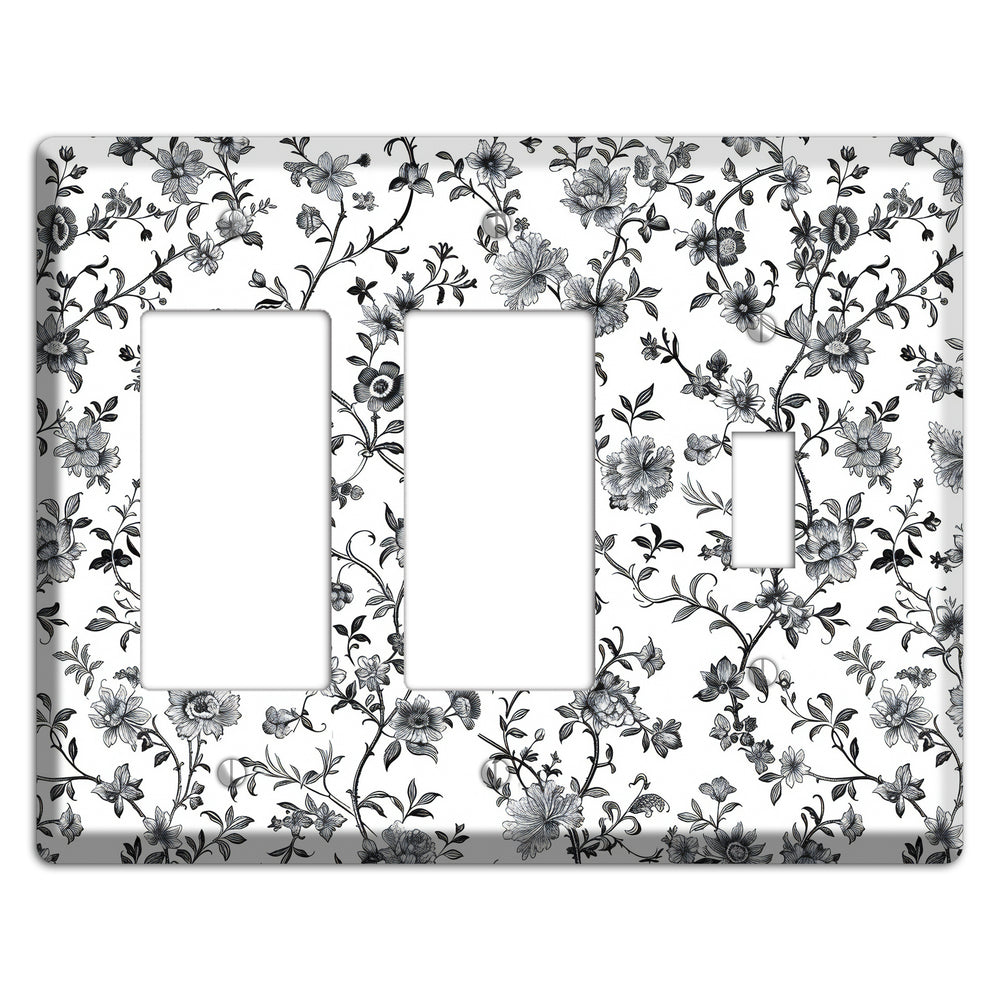 Ink & Ivory Thicket 2 Rocker / Toggle Wallplate