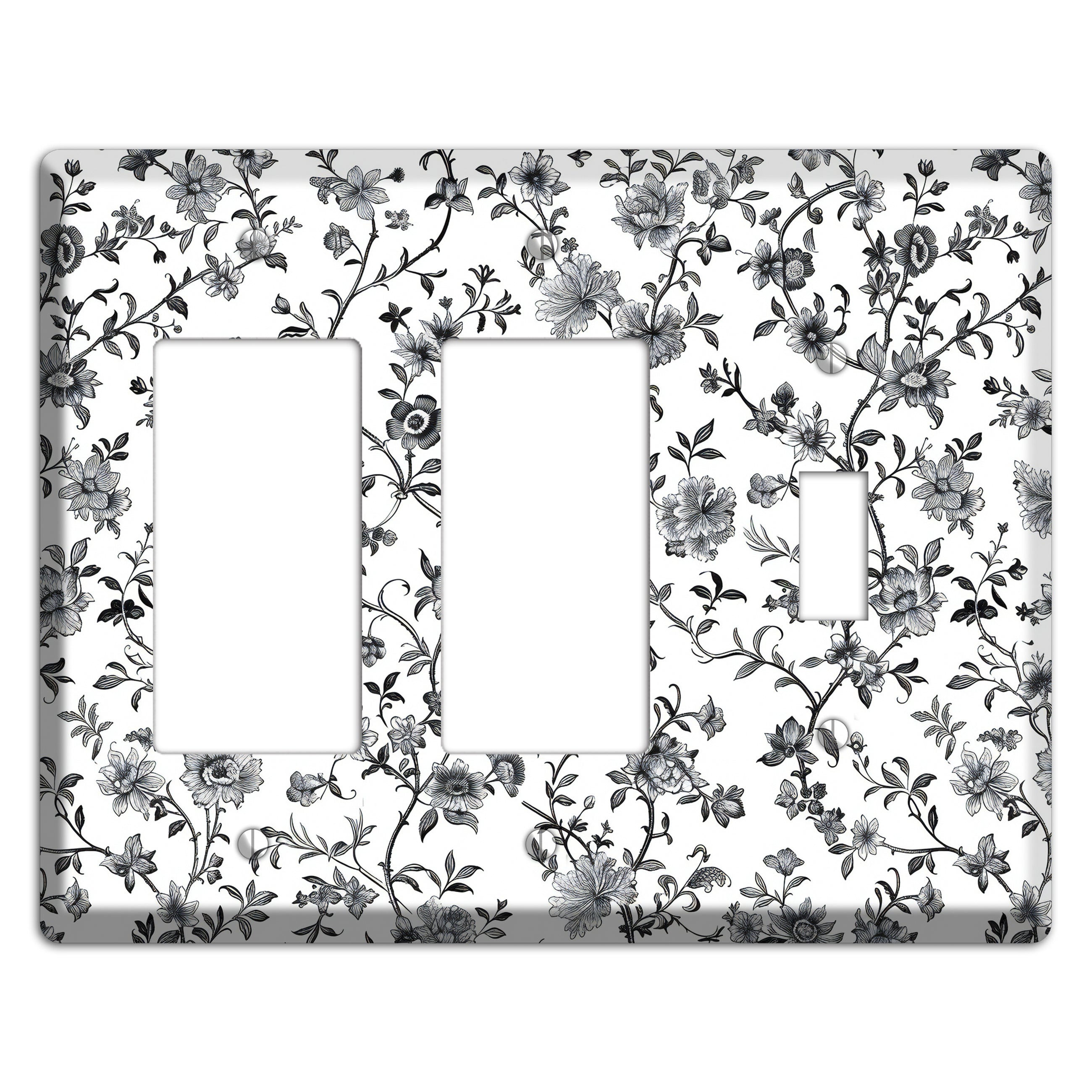 Ink & Ivory Thicket 2 Rocker / Toggle Wallplate