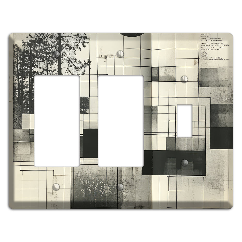 Cartographer's Dream 2 Rocker / Toggle Wallplate