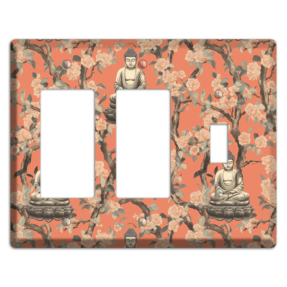Lotus & Bough 2 Rocker / Toggle Wallplate