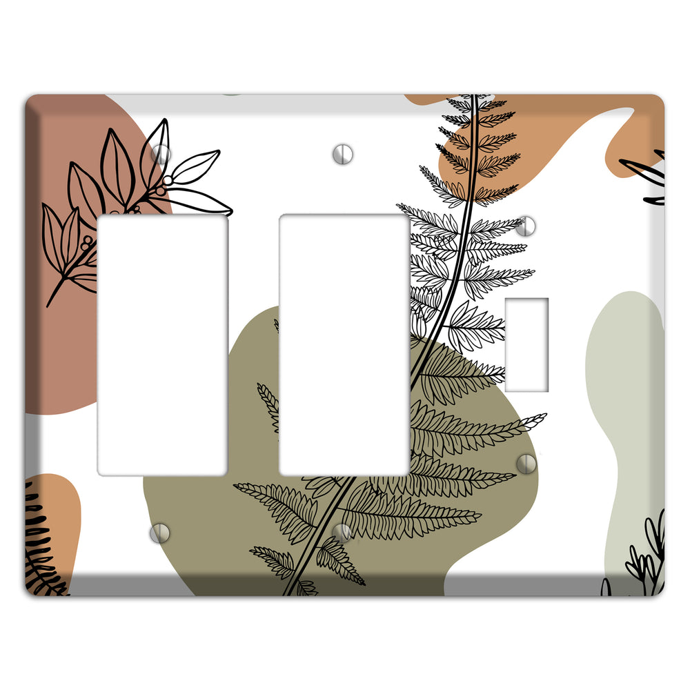 Fern & Shadow 2 Rocker / Toggle Wallplate