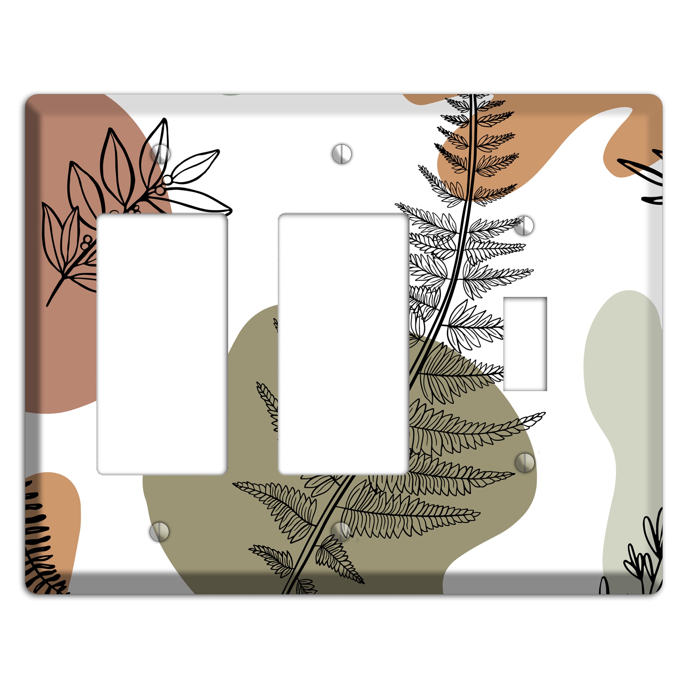 Fern & Shadow 2 Rocker / Toggle Wallplate