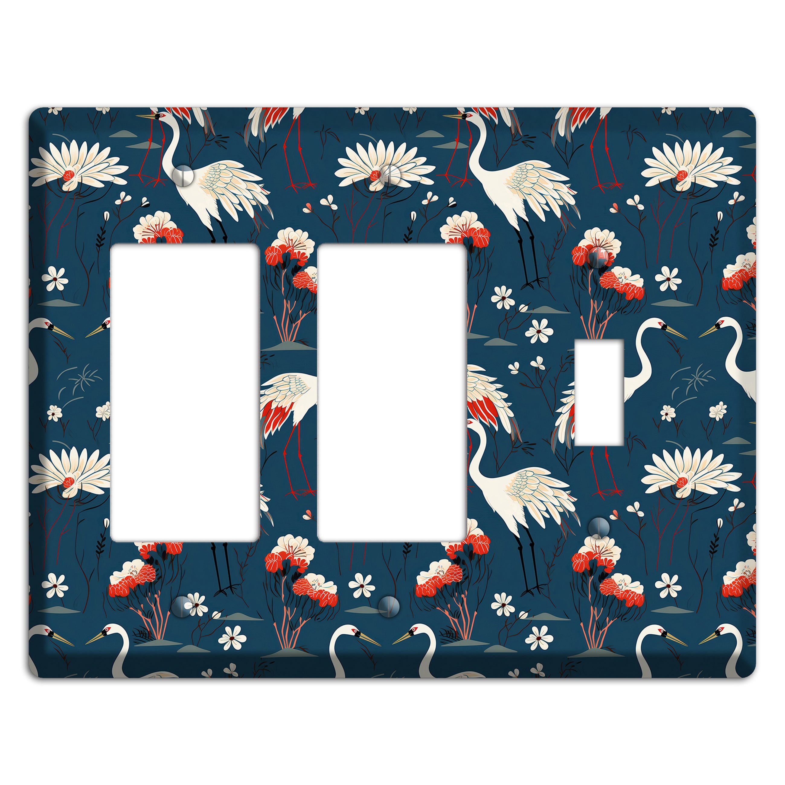 Sapphire Crane Meadow 2 Rocker / Toggle Wallplate