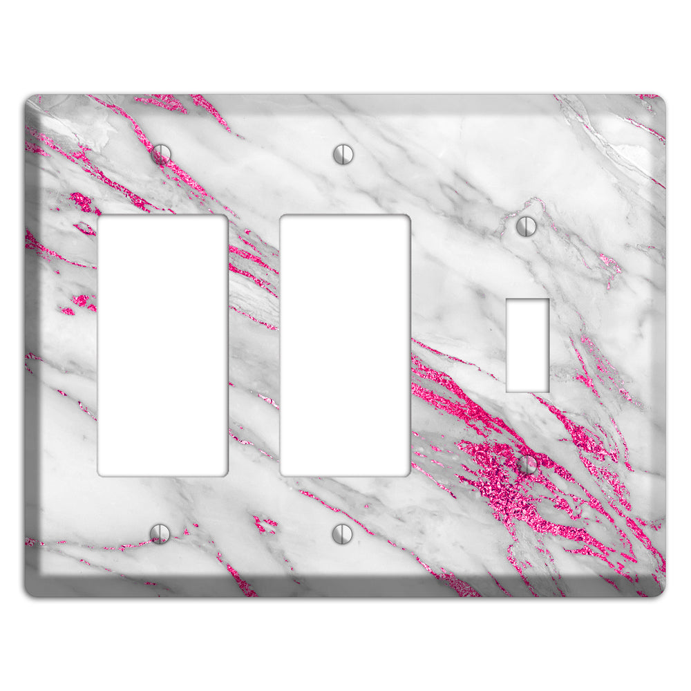 Can Can Marble 2 Rocker / Toggle Wallplate
