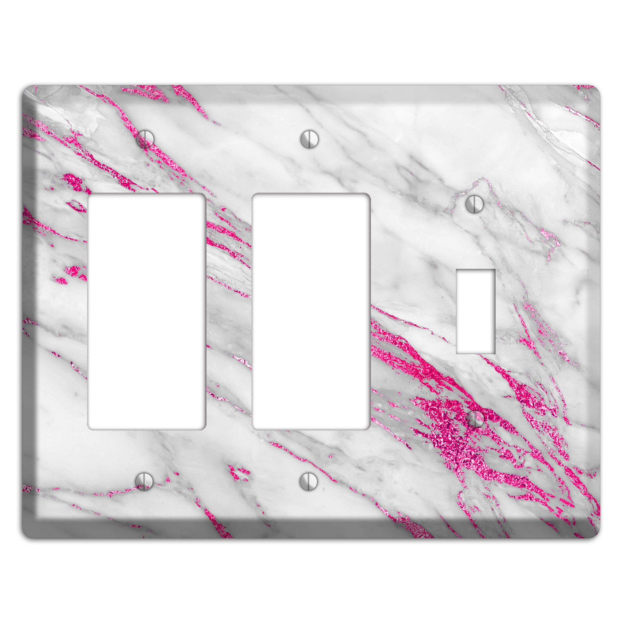 Can Can Marble 2 Rocker / Toggle Wallplate