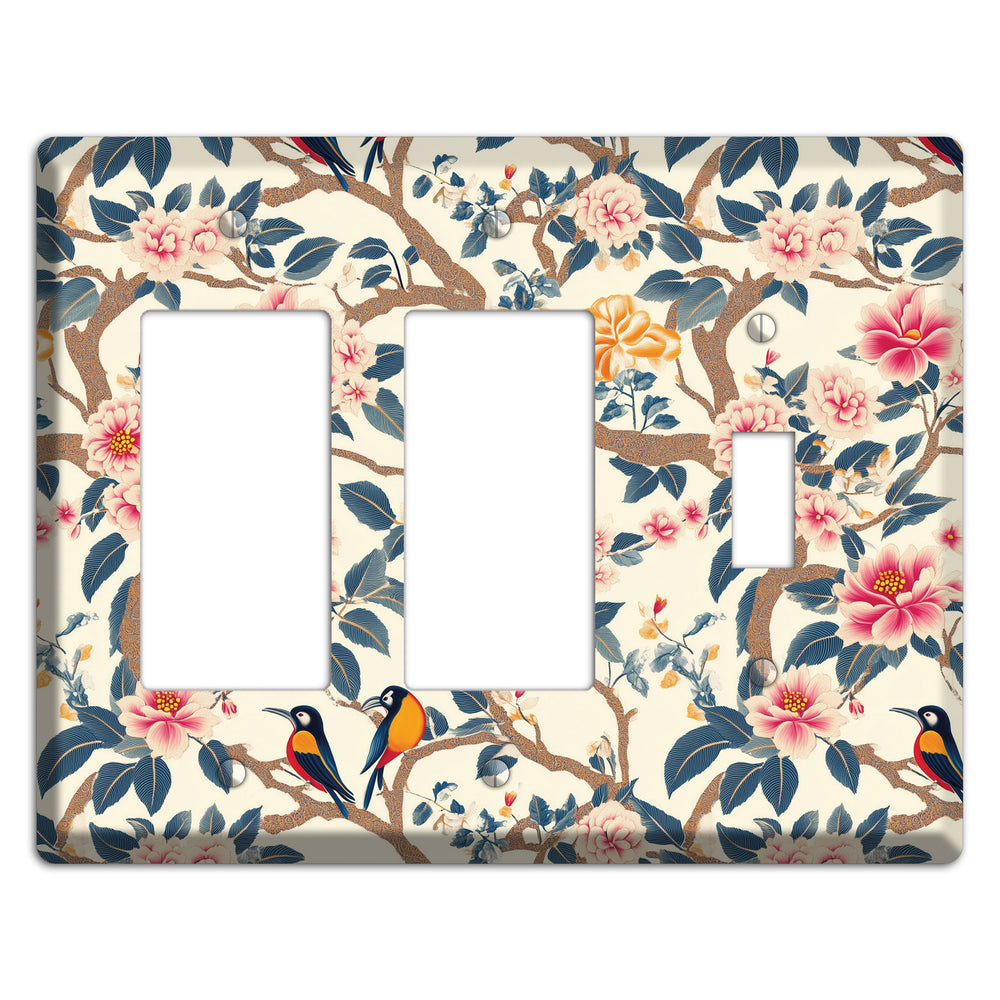 Blossom & Wing 2 Rocker / Toggle Wallplate
