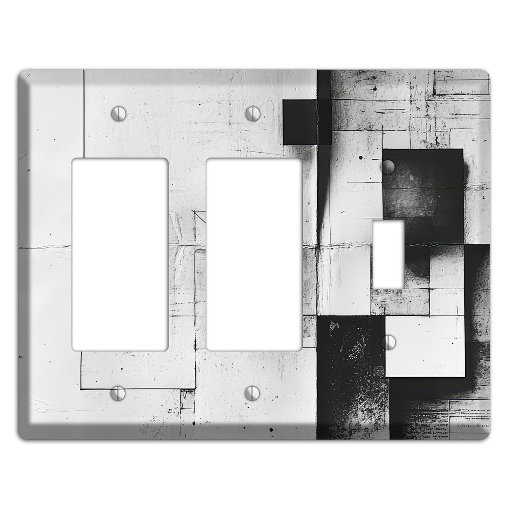 Fractured Blueprint Drift 2 Rocker / Toggle Wallplate