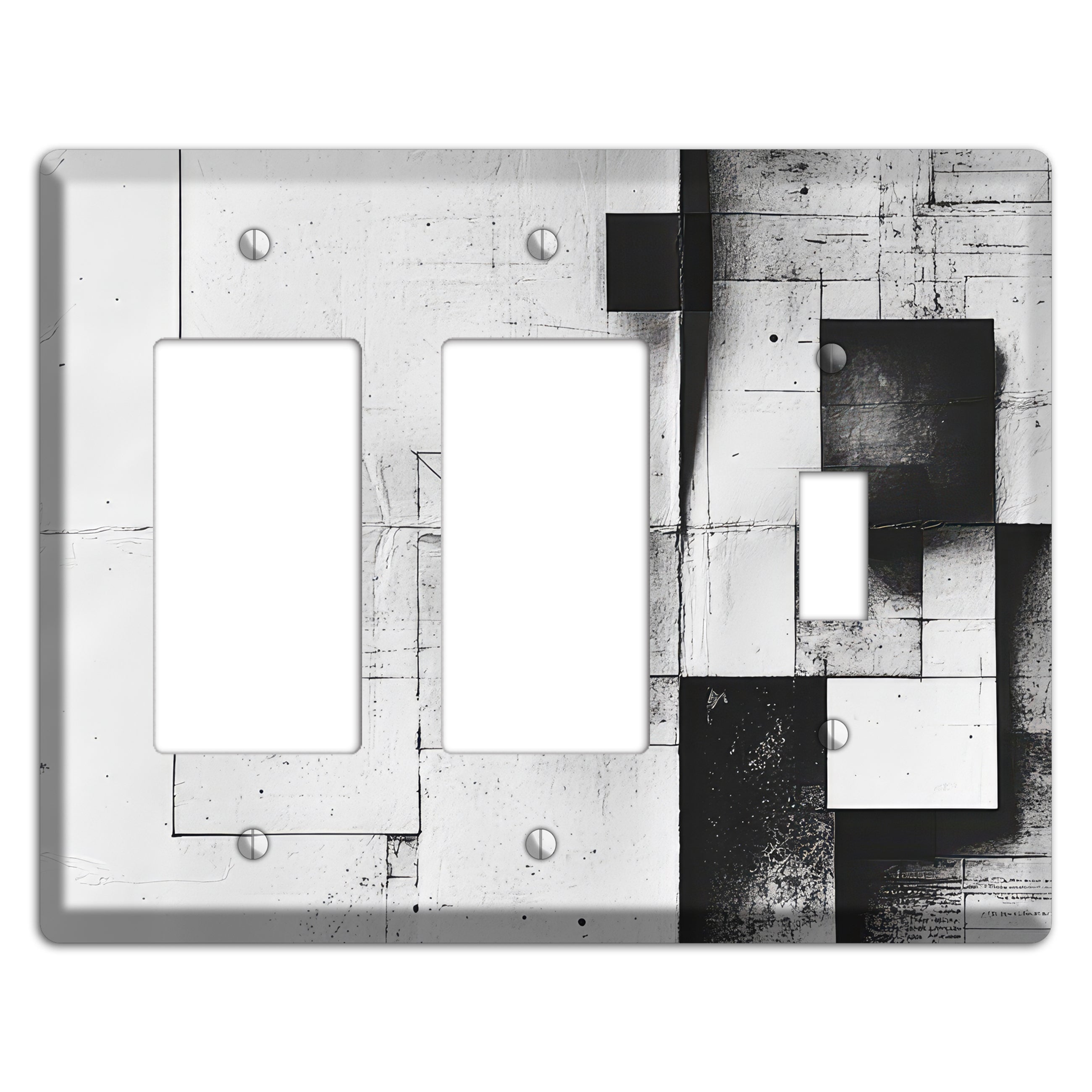 Fractured Blueprint Drift 2 Rocker / Toggle Wallplate