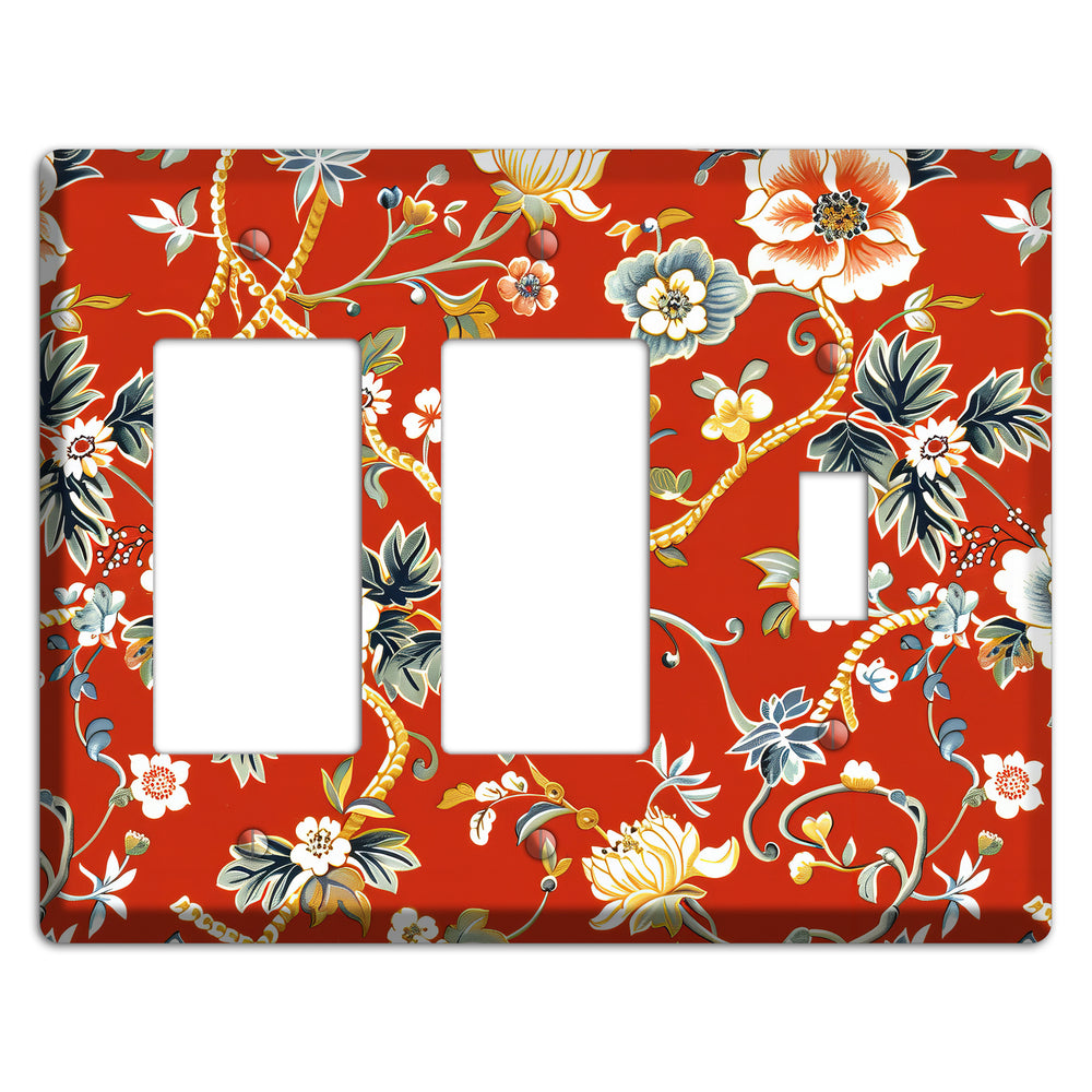 Crimson Garden Reverie 2 Rocker / Toggle Wallplate