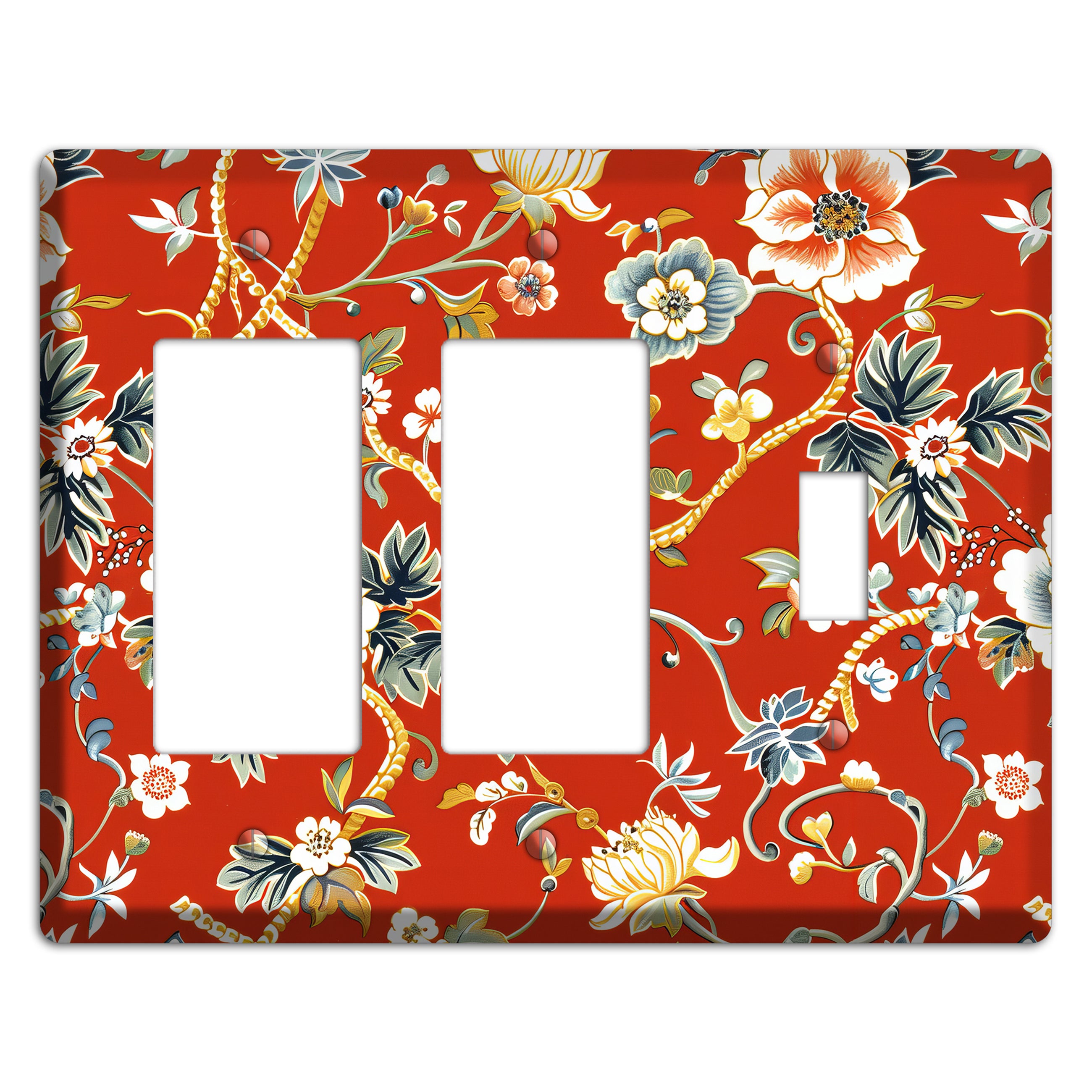 Crimson Garden Reverie 2 Rocker / Toggle Wallplate