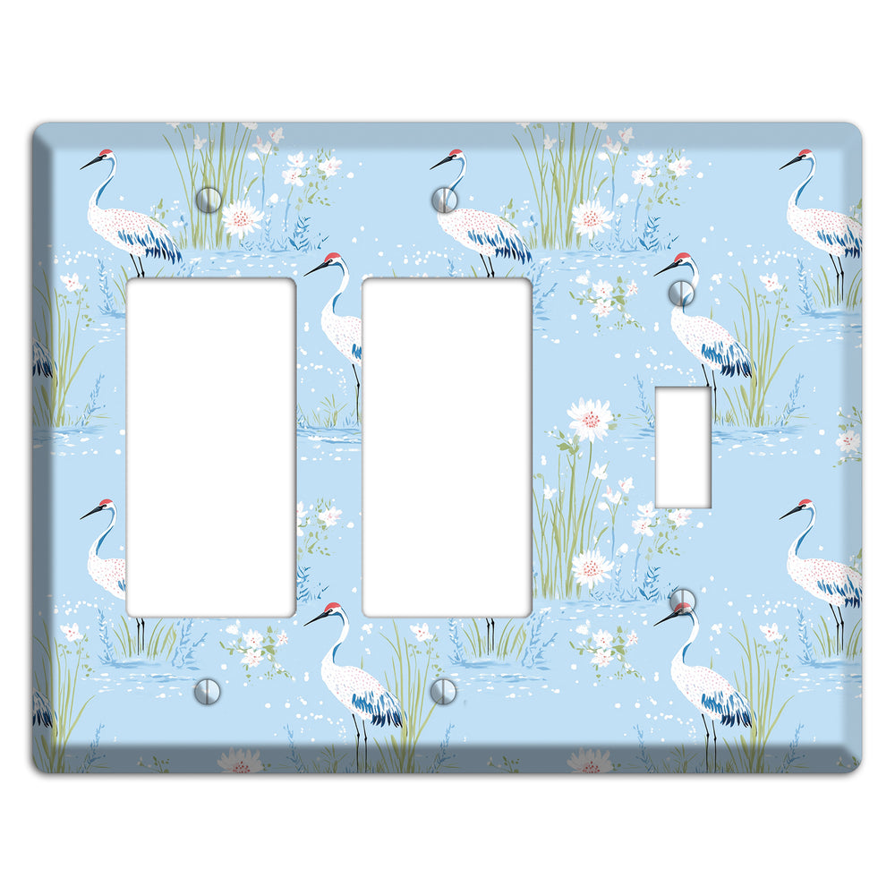 Powder Blue Marsh 2 Rocker / Toggle Wallplate
