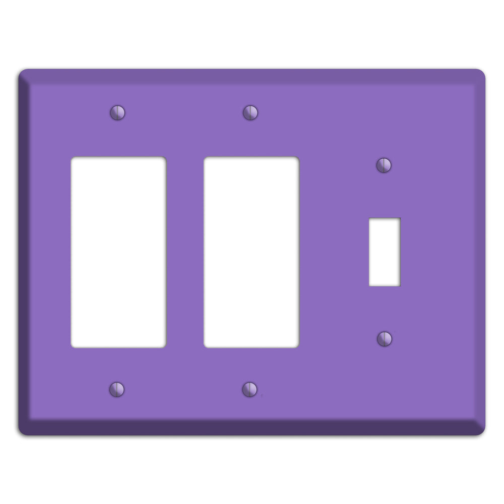 Baxter Violet Bloom 2 Rocker / Toggle Wallplate