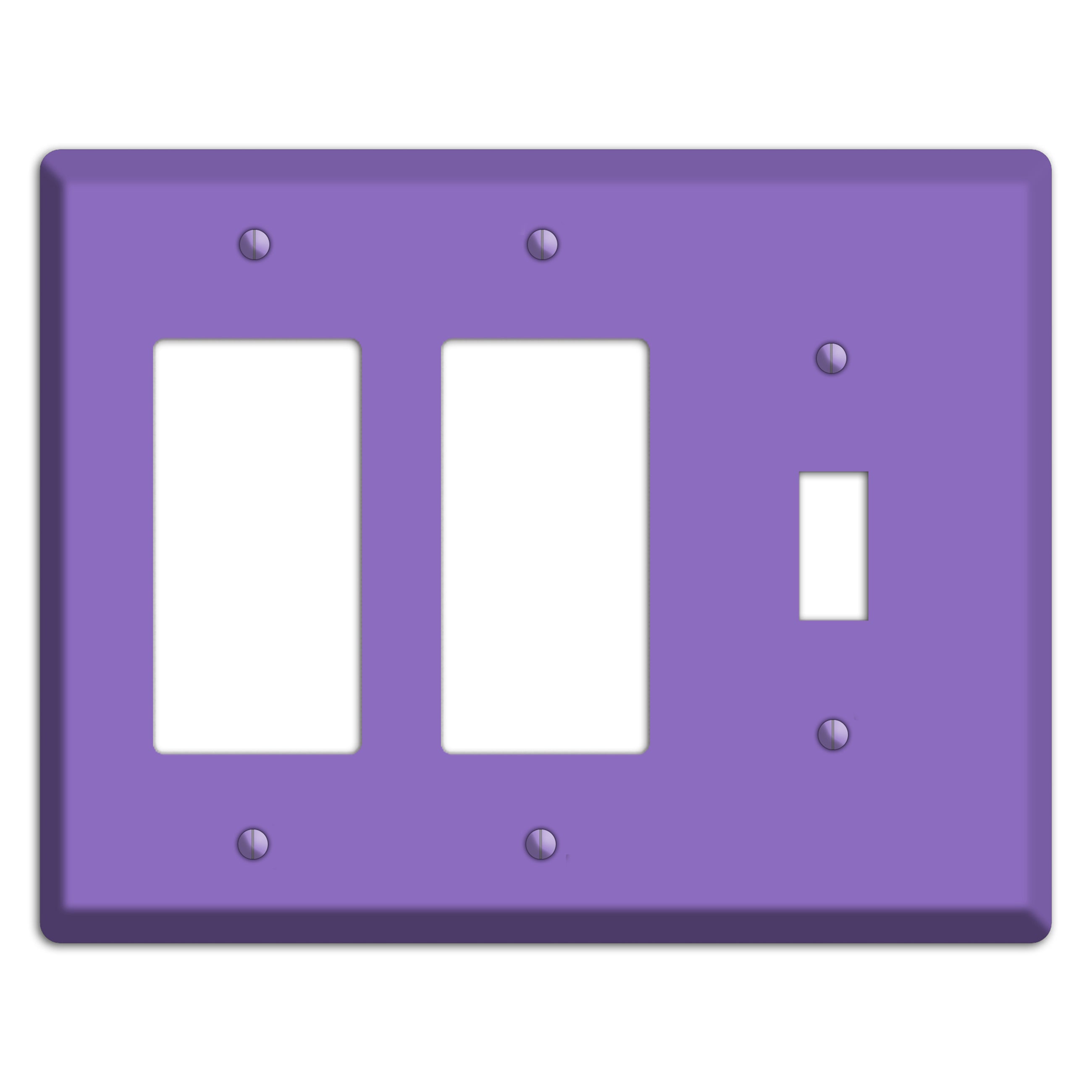 Baxter Violet Bloom 2 Rocker / Toggle Wallplate