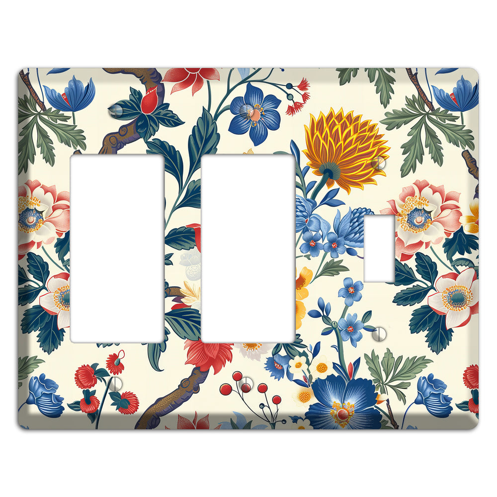 Cottage Garden Reverie 2 Rocker / Toggle Wallplate