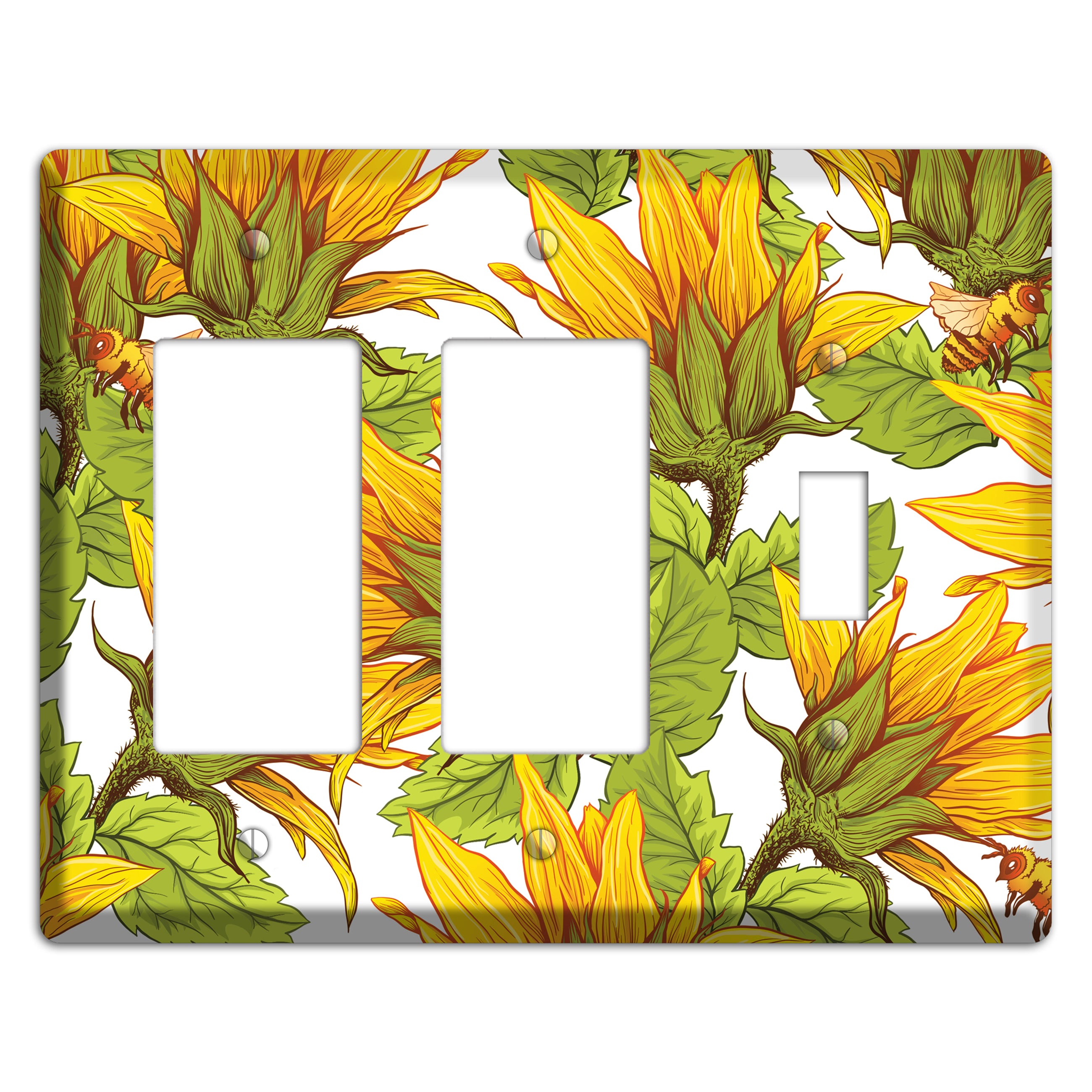 Pollen & Wings 2 Rocker / Toggle Wallplate