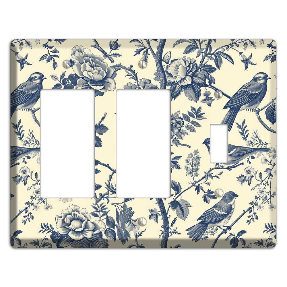 Garden Reverie 2 Rocker / Toggle Wallplate